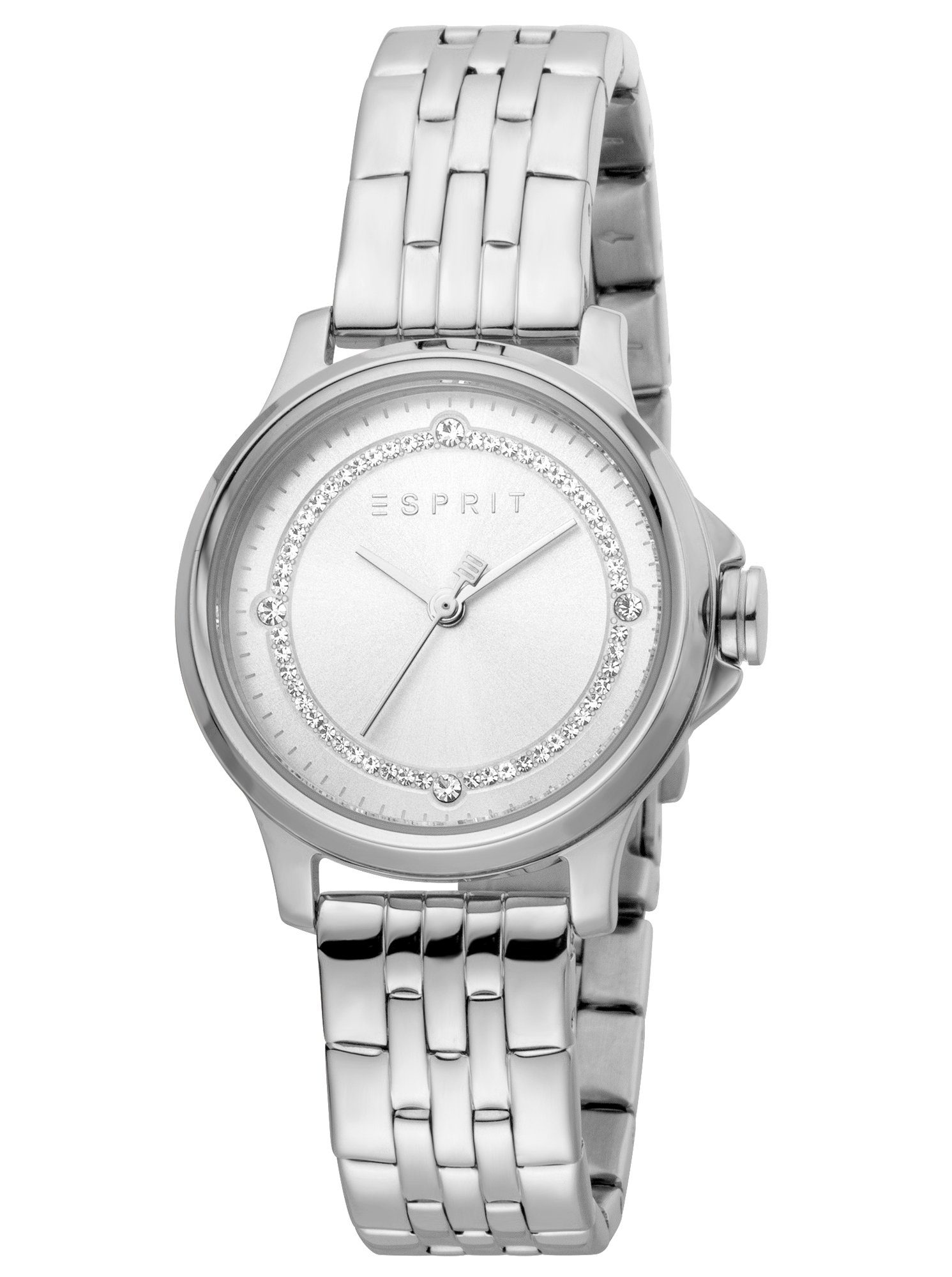 Esprit Quarzuhr ES1L144M0055 ES1L144M0055, Esprit ES1L144M0055 Bent Silver MB Uhr Damenuhr Edelstahl silber