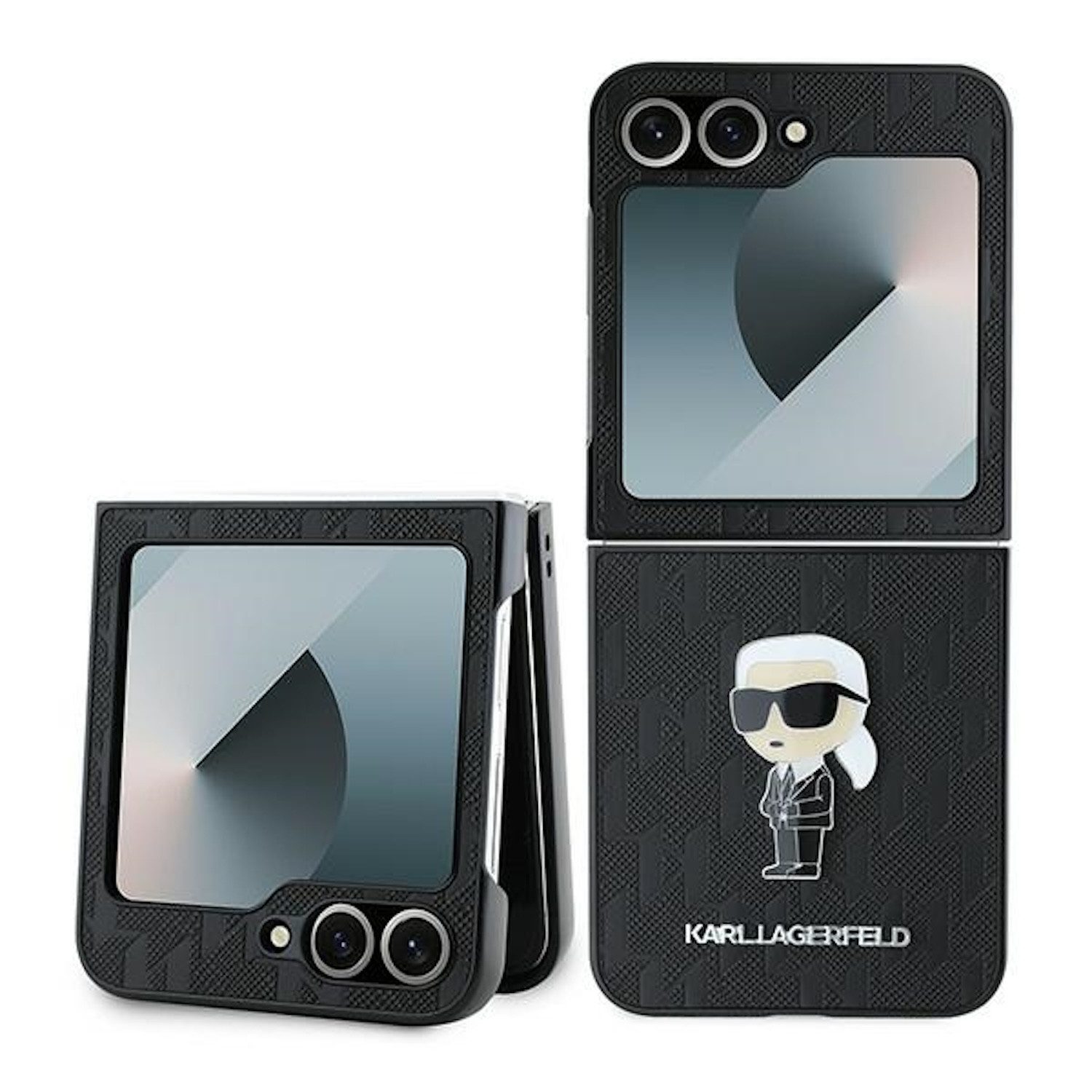 KARL LAGERFELD Smartphone-Hülle Karl Lagerfeld Samsung Galaxy Z Flip7 FE / Flip6 5G Hülle Saffiano