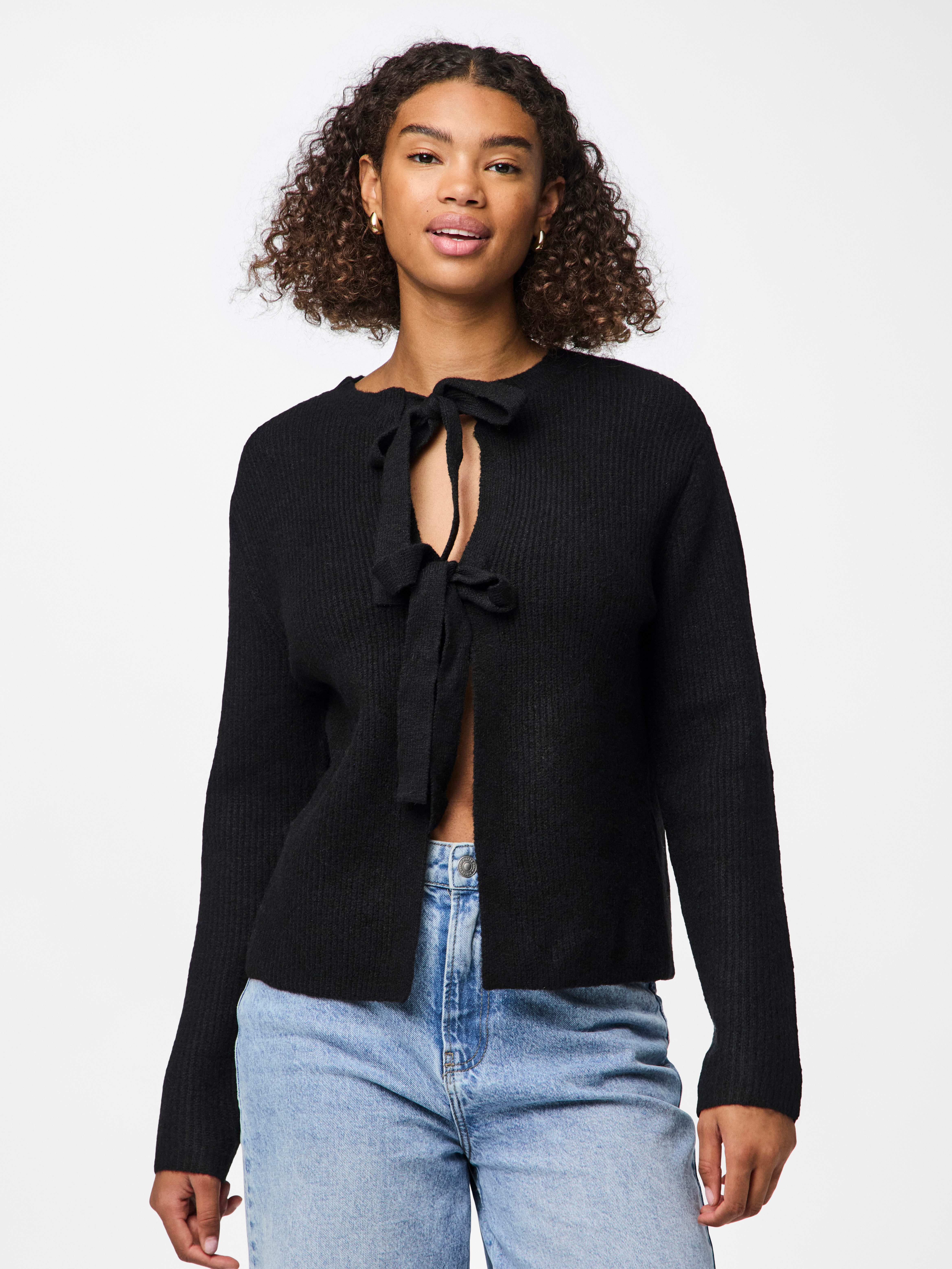 pieces Strickjacke PCSILLY LS REV TIE KNIT NOOS BC günstig online kaufen