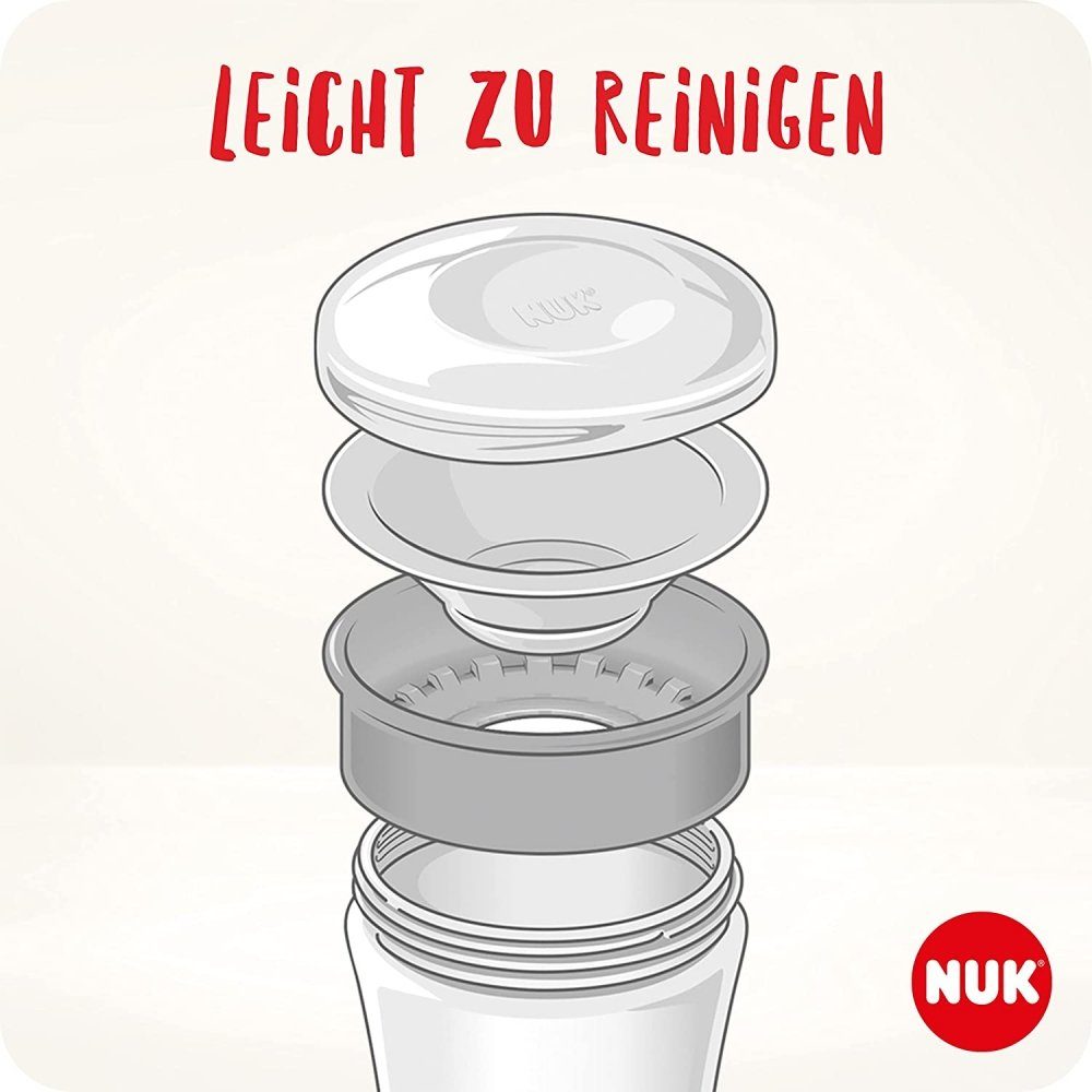 NUK Babyflasche NUK Disney Minnie Mouse - Magic Cup - Trinkbecher - mit Deckel - rot