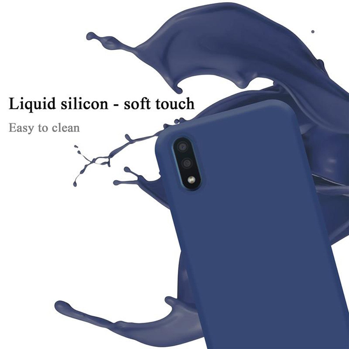 Cadorabo Handyhülle für Samsung Galaxy A01 Hülle Samsung Galaxy A01, Flexible Hülle TPU Silikon Schutzhülle Back Cover Case