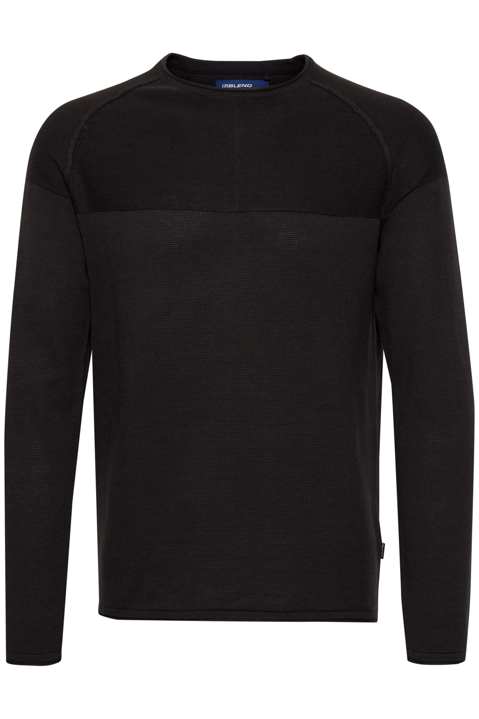 Blend Strickpullover BHAdriano Feinstrick-Pullover mit Ziernähten günstig online kaufen