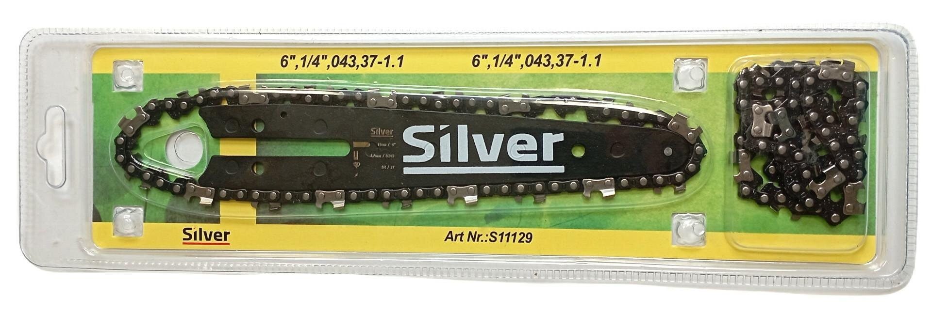 Silver Führungsschiene SILVER Führungsschiene+2 x Kette 12" 3/8", 050,45-1,3 mm