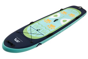 Aqua Marina Inflatable SUP-Board Super Trip Family SUP 12'2” Stand-Up Paddle Board Set mit Alu Paddel, Paddelboard, (SUP-Set, mit Paddel)