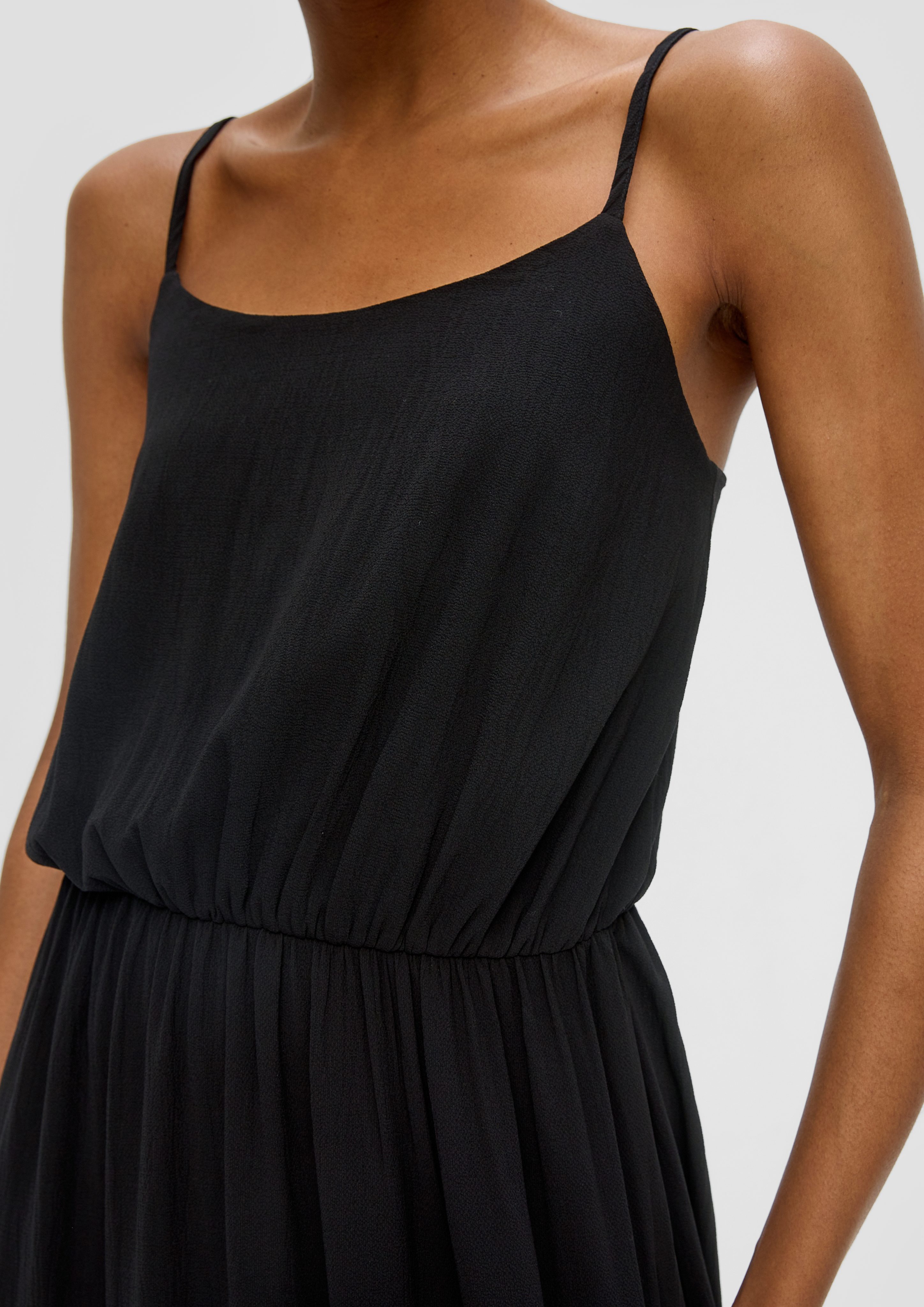 QS Maxikleid Maxikleid mit Raffung und günstig online kaufen