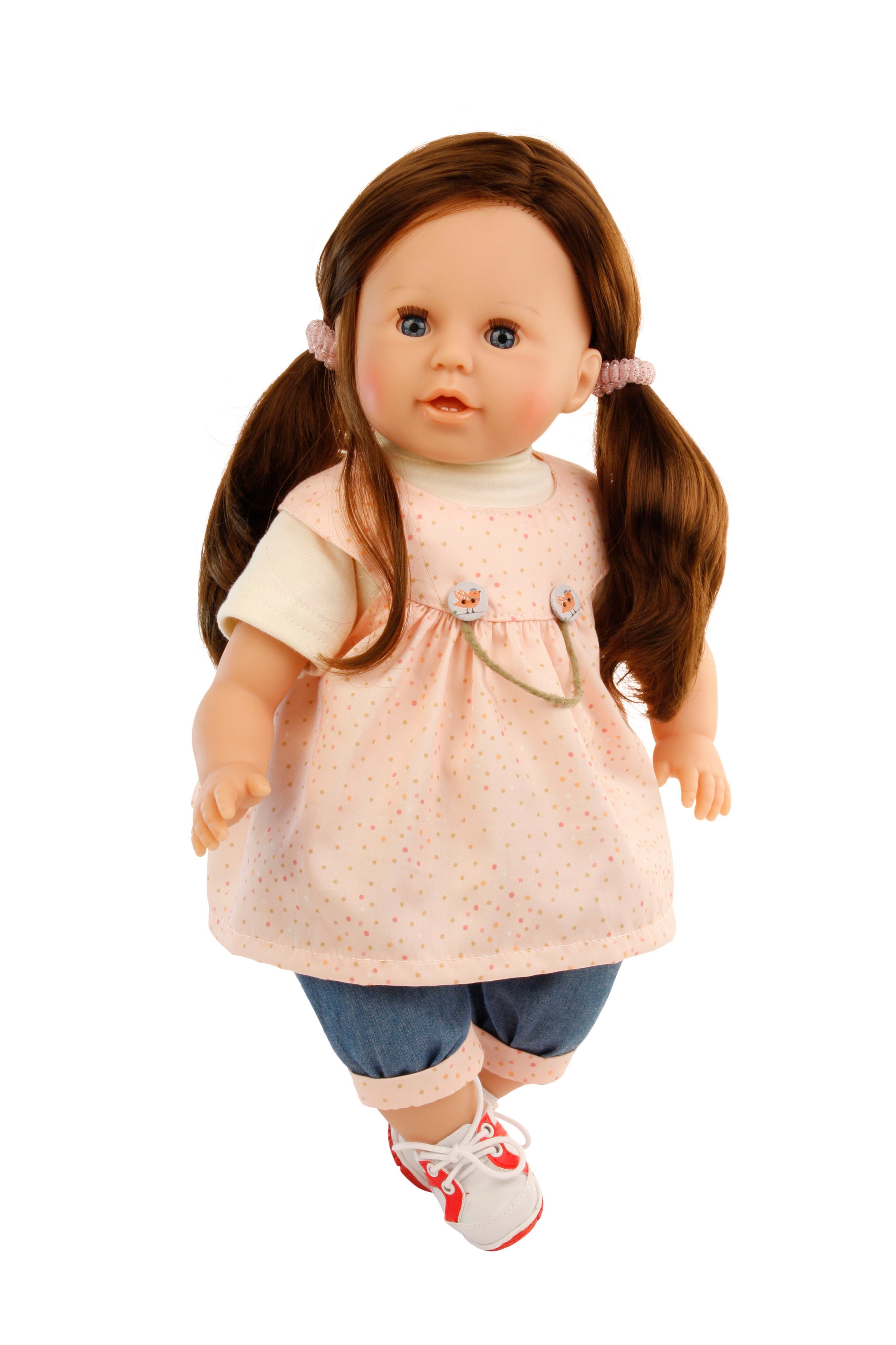 Anziehpuppe Schildkröt Anziehpuppe Susi,45 cm braune Haare, blaue Schlafaugen