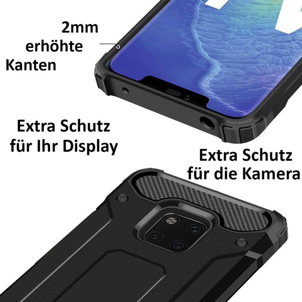 FITSU Handyhülle Outdoor Case für Huawei Hülle Robuste Schutzhülle Cover Bumper, Hülle für Huawei P30 Pro, P30, P30 Lite, Mate 20 Lite, P20, P20 Lite