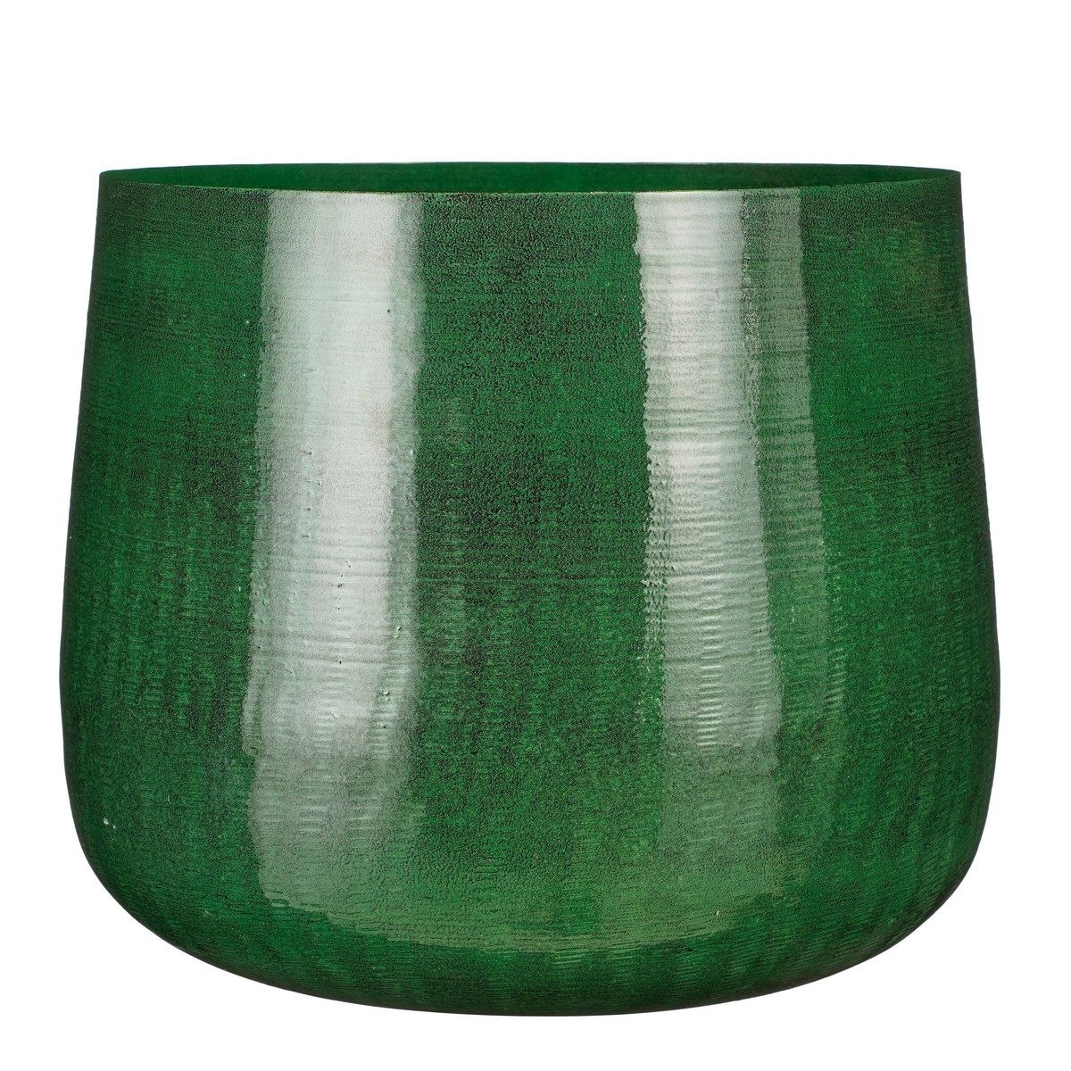 Mica Decorations Blumentopf Mica Decorations Benson Topf rund d.gruen - h32xd37cm (1 Bloempot)