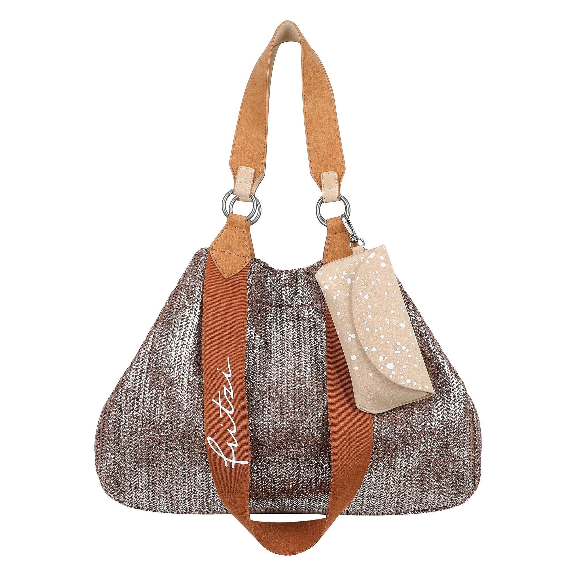 Fritzi aus Preußen Schultertasche Limited Painted Straw, Polyester günstig online kaufen