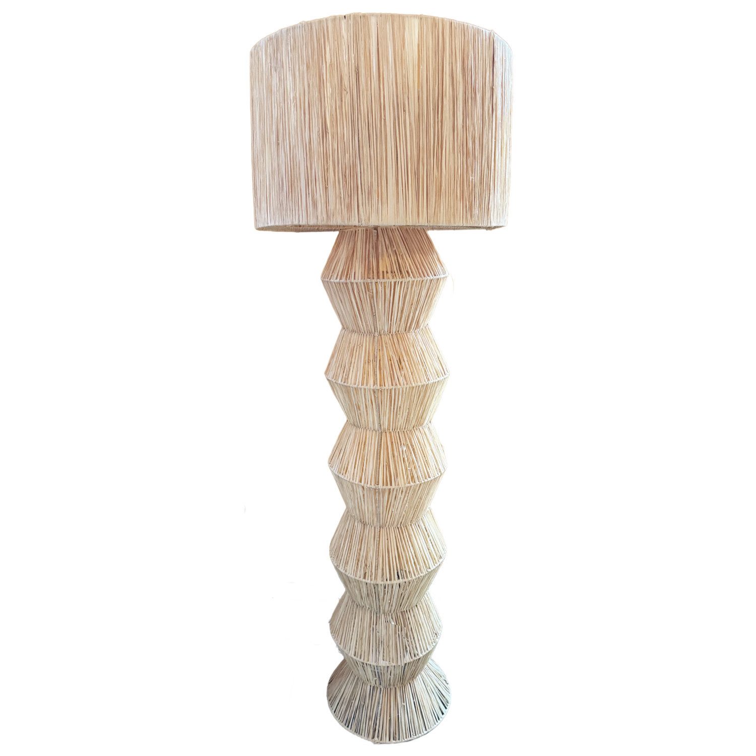 Stehlampe Boho Deko Stehlampe Lampe Standleuchte Tulum Beige 160cm