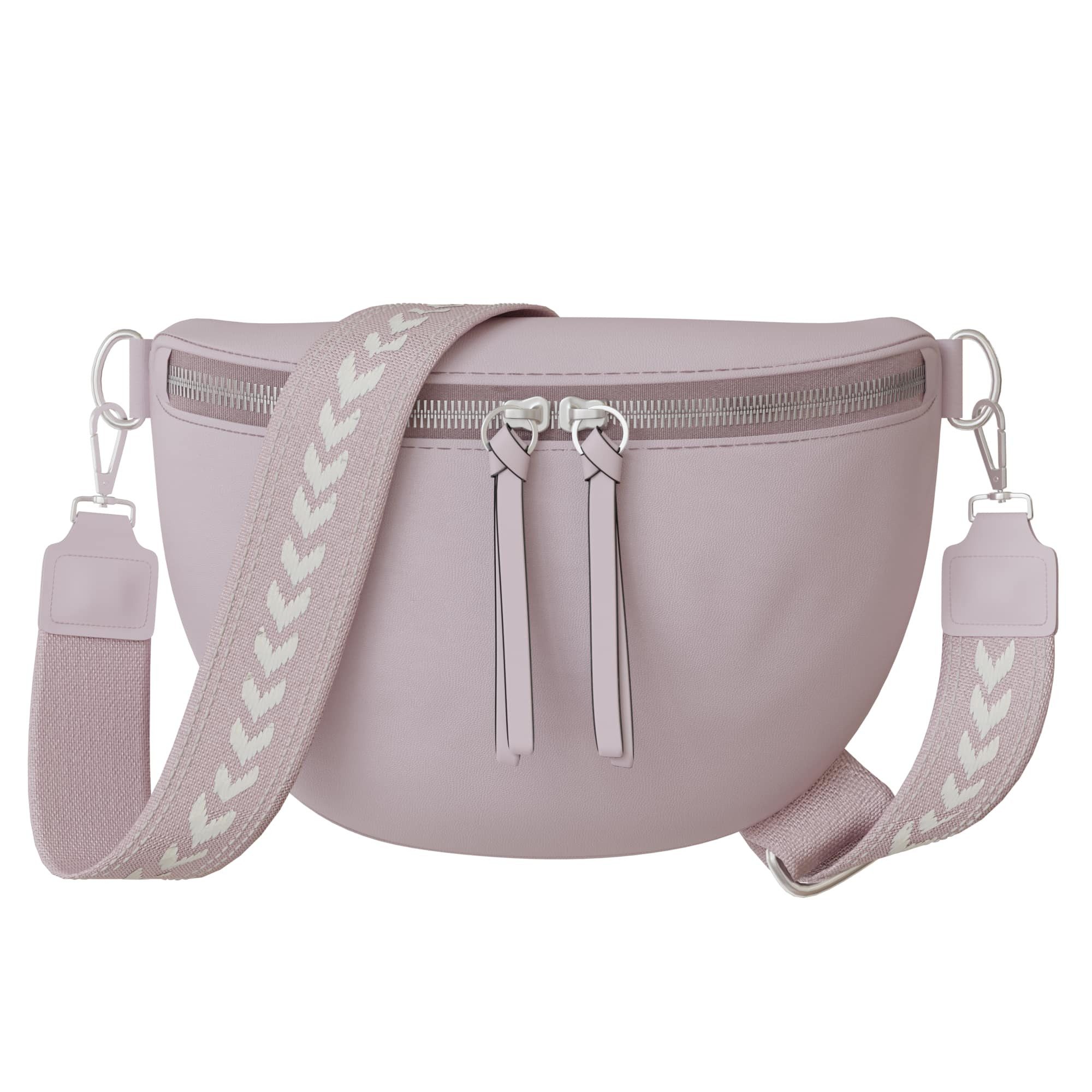 KMISSO Umhängetasche Damen Crossbody Umhänge Hand Tasche Echt Veganes Leder 30618 (1-tlg)