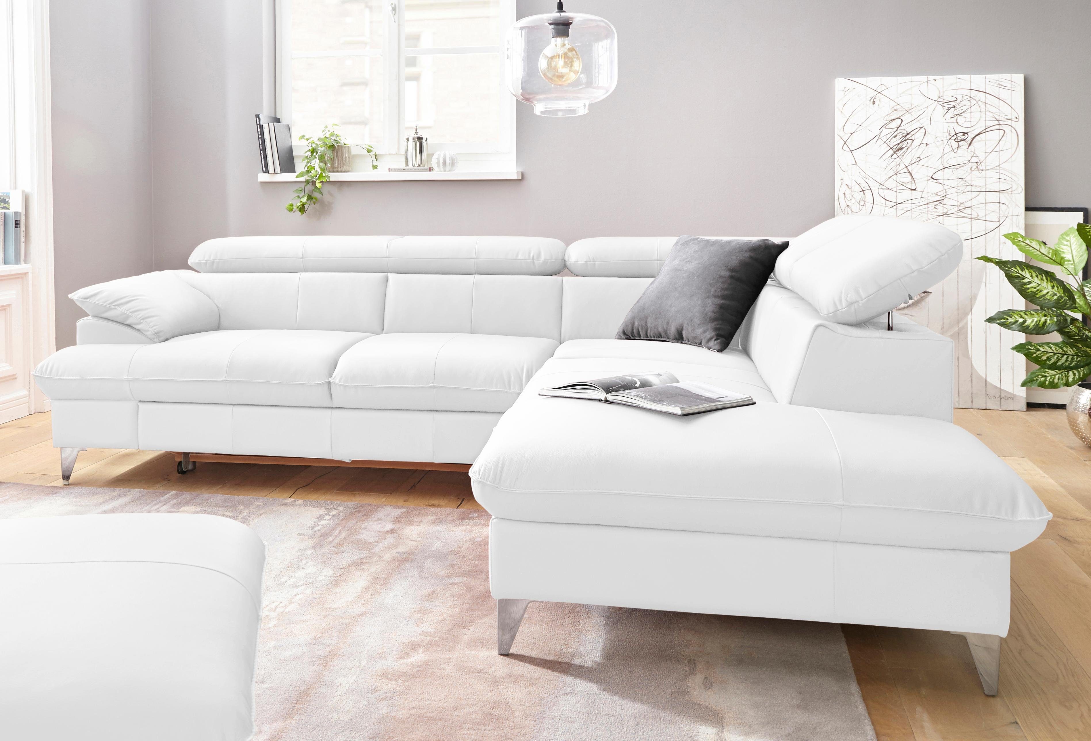 COTTA Ecksofa "Caluso L-Form", mit Kopfteilverstellung, wahlweise mit Bettf günstig online kaufen