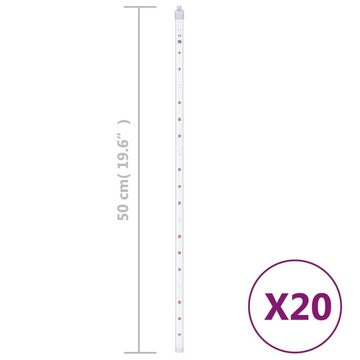 vidaXL Lichterkette Meteorlichter 20 Stk 50 cm Mehrfarbig 720 LEDs Indoor Outdoor