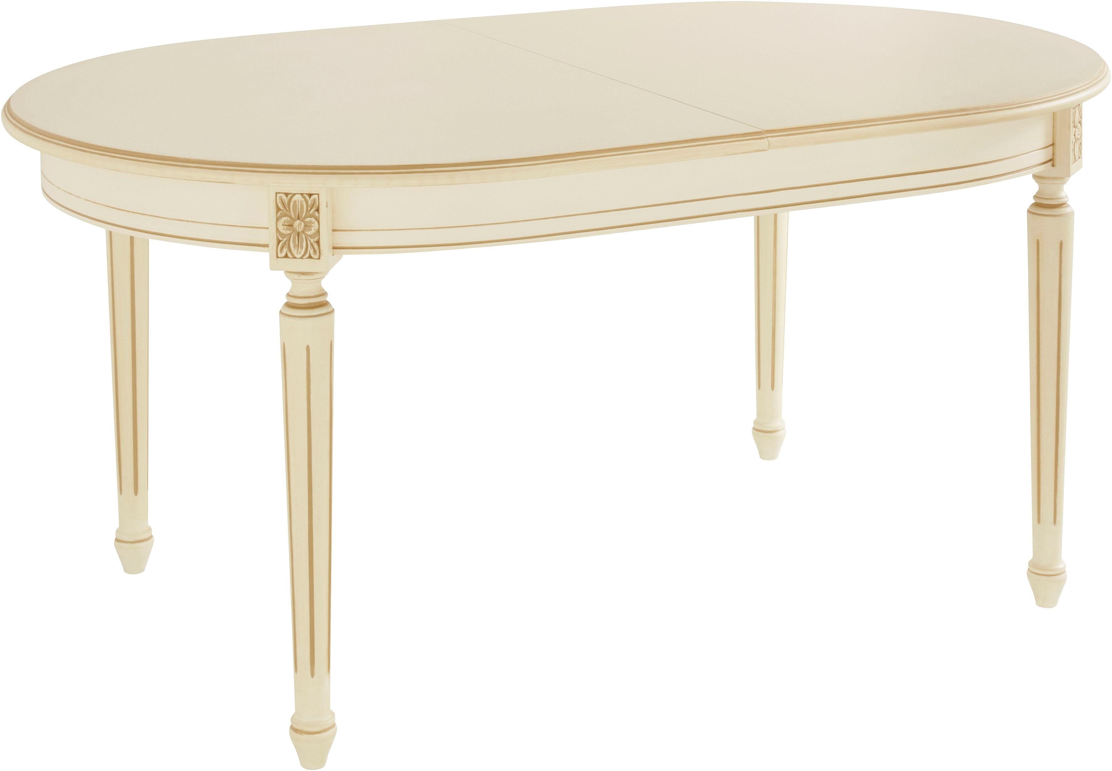 Home affaire Esstisch LUIGI, Breite 166-216 cm, natur weiß