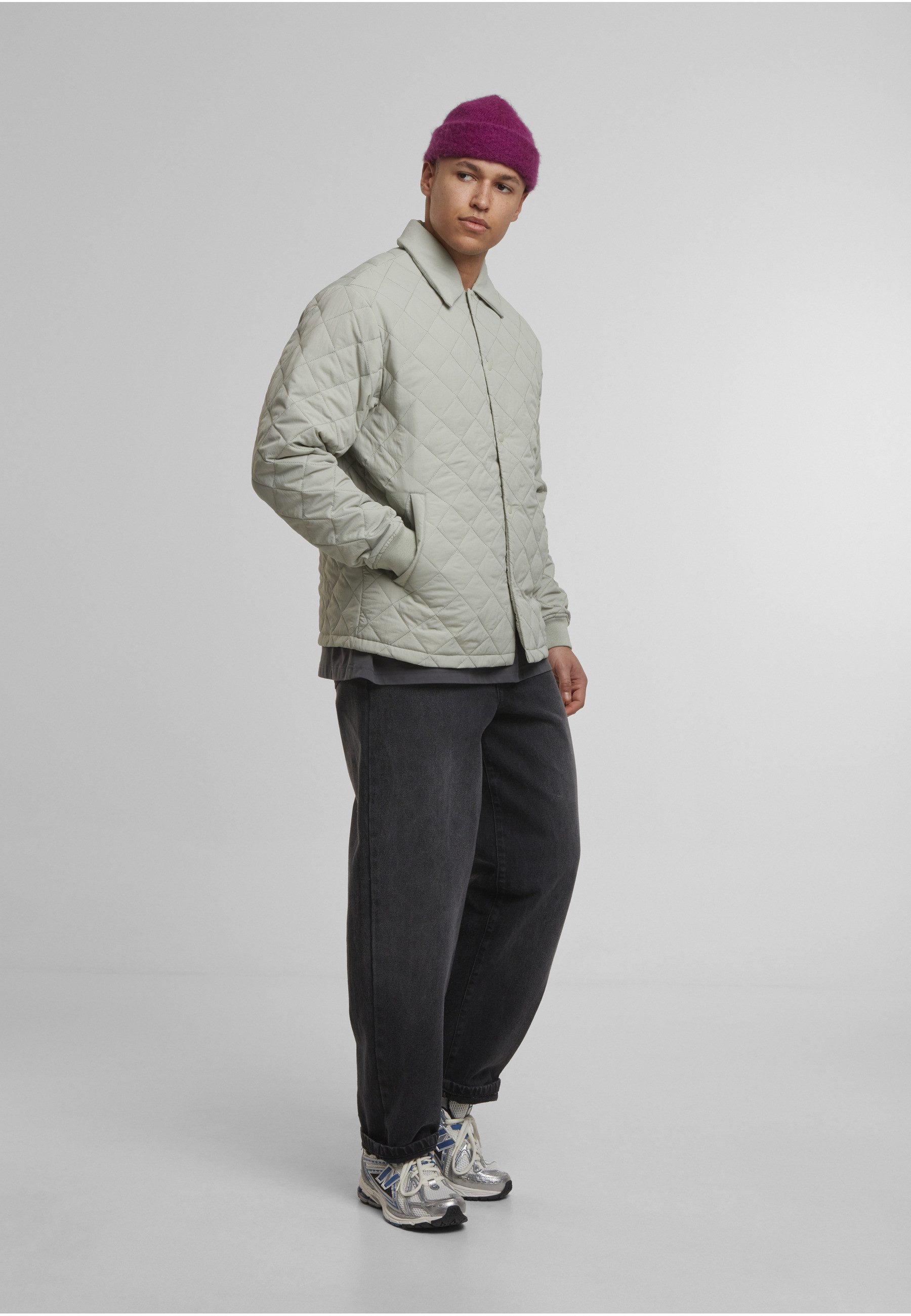 URBAN CLASSICS Allwetterjacke Urban Classics Quilted Overshirt (1-St)