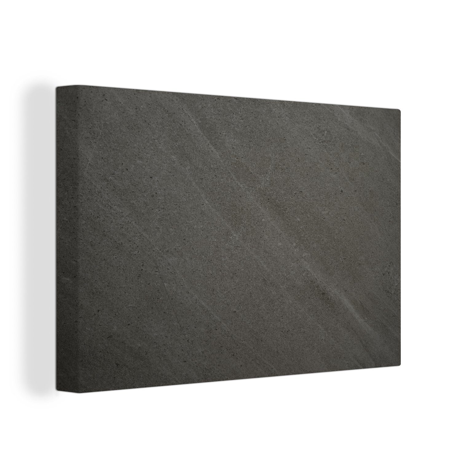 OneMillionCanvasses® Leinwandbild Granitdruck - Muster - Grau, (1 St), Wandbild Leinwandbilder, Aufhängefertig, Wanddeko, 30x20 cm