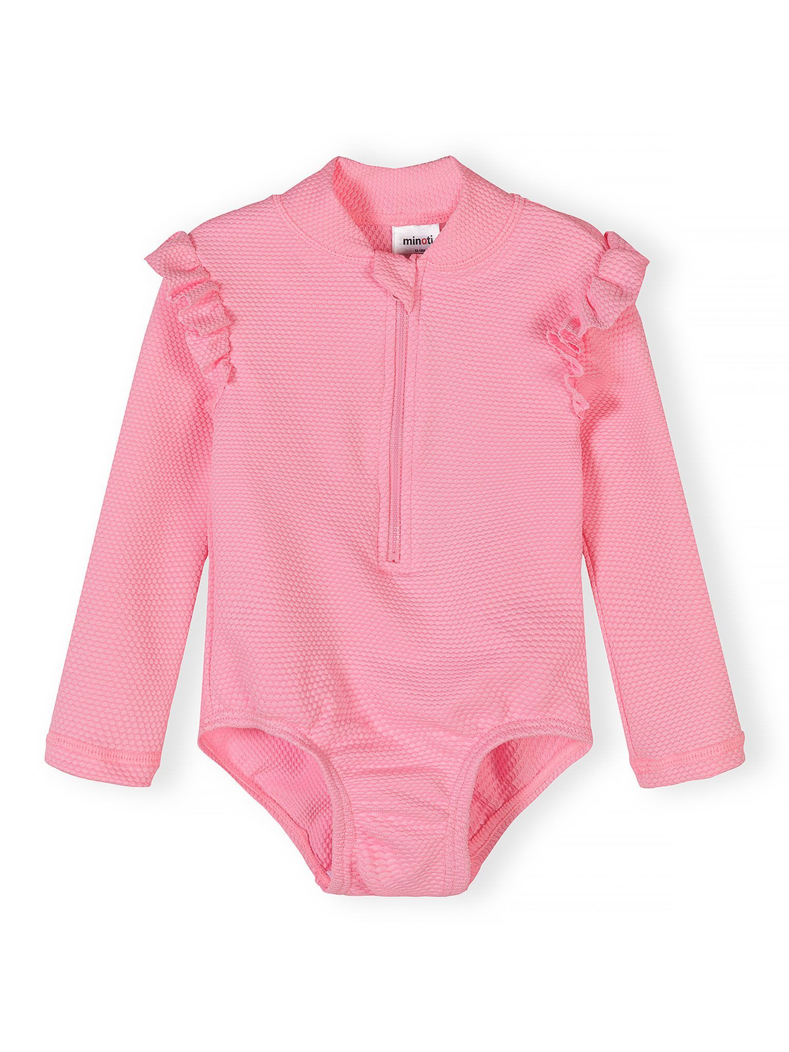 MINOTI Schwimmanzug UPF 50+ mit Brille, rosa