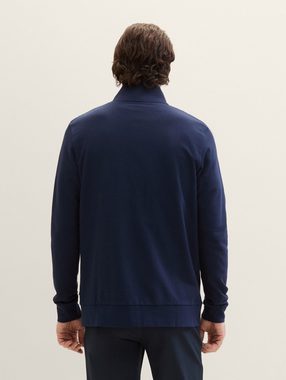 TOM TAILOR T-Shirt T-Shirt-Jacke mit Stehkragen