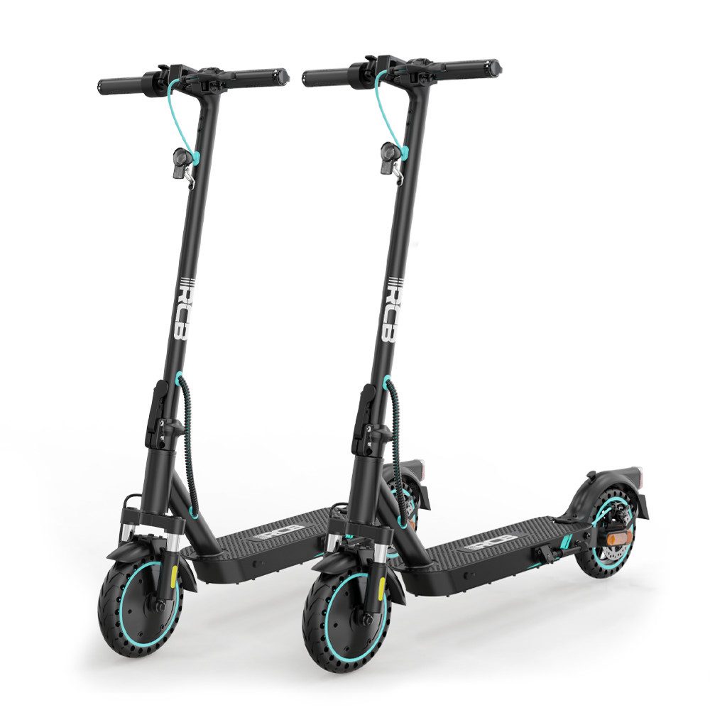 RCB E-Scooter 8.5 Zoll Elektroroller 400W Motor bis zu 30km mit Straßenzulassung, 20.00 km/h, APP-Funktion,Federungssystem, 15 kg Nettogewicht, faltbar