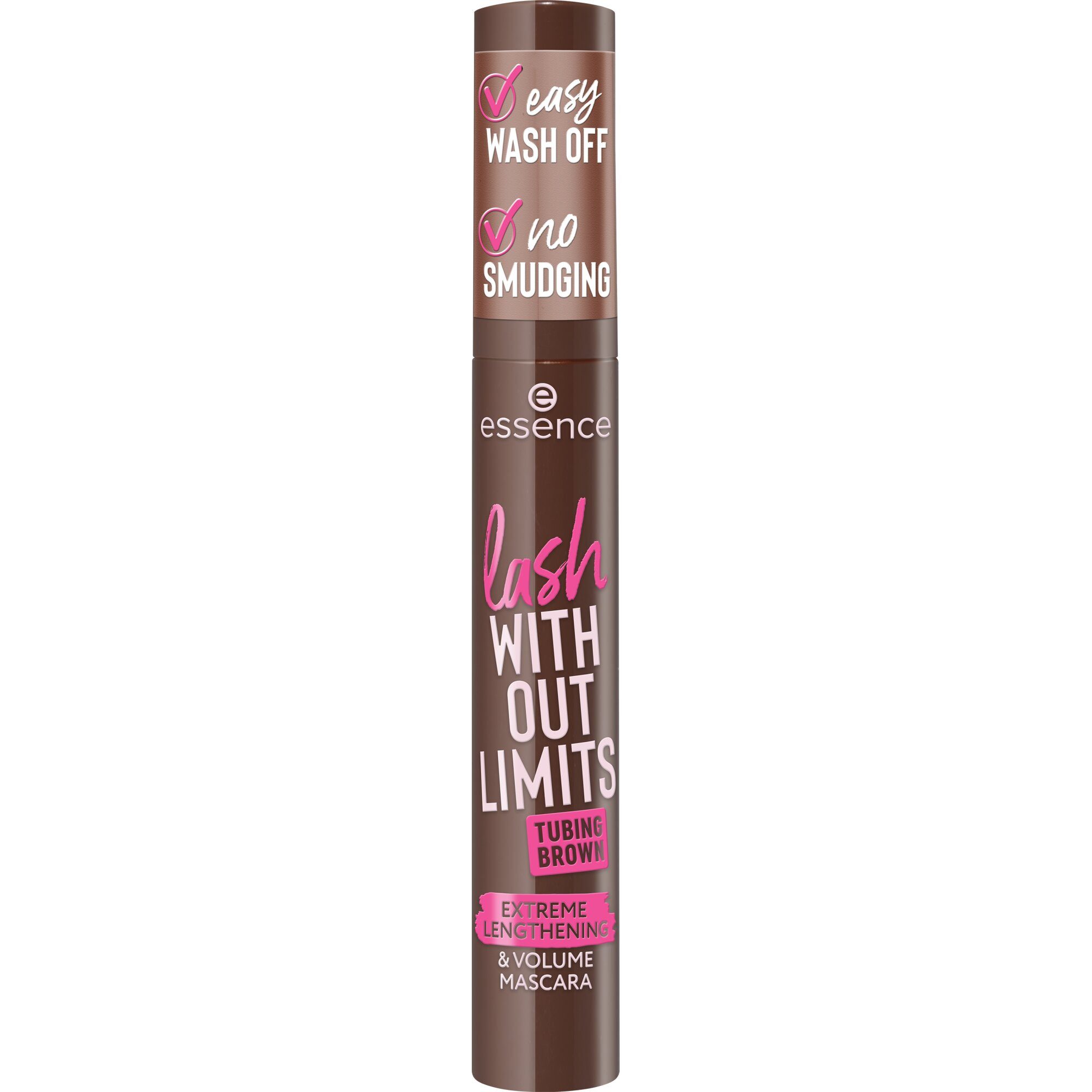 Essence Mascara lash WITHOUT LIMITS BROWN EXTREME LENGTHENING & VOLUME MASCARA, 3-tlg., mit Volumeneffekt
