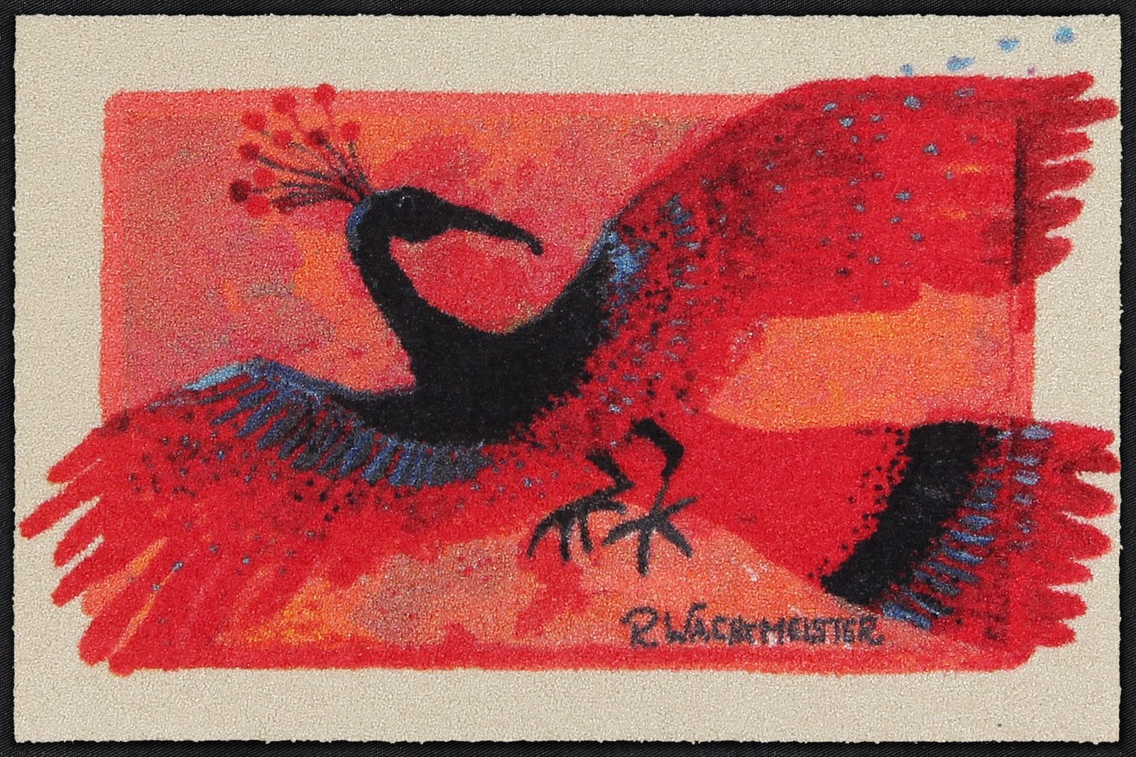Salonloewe Fußmatte Salonloewe LA FENICE Wohnmatte Rosina Wachtmeister 50 x 75 cm, Salonloewe LA FENICE Wohnmatte 50 x 75 cm