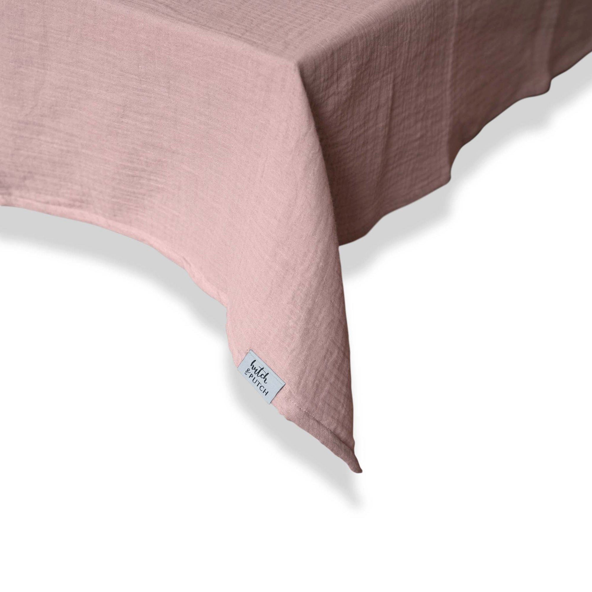 hutch&putch Tischdecke Musselin-Tischdecke "Angelina" • Blush (1-tlg)