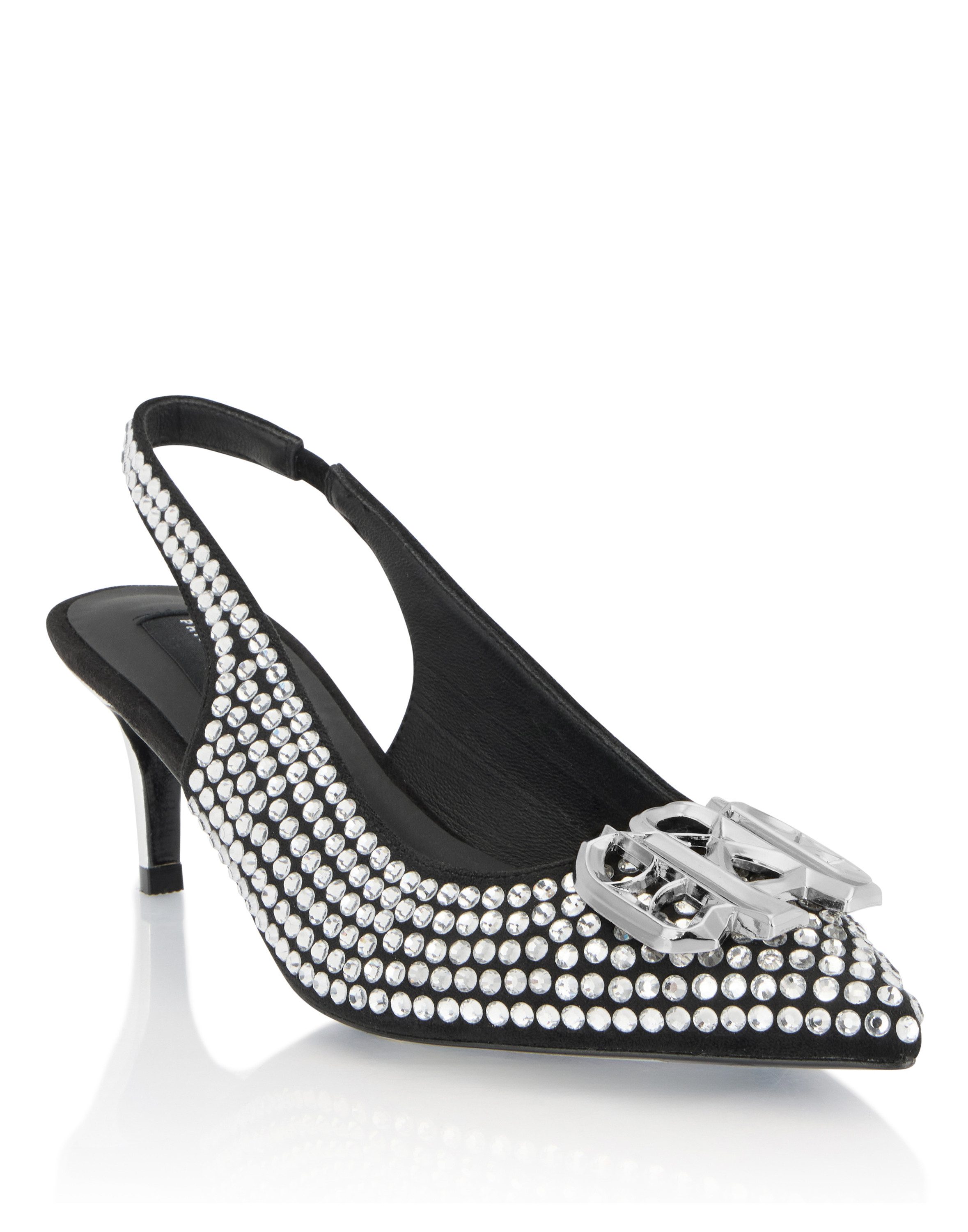 PHILIPP PLEIN Mit Schmucksteinen Slingpumps