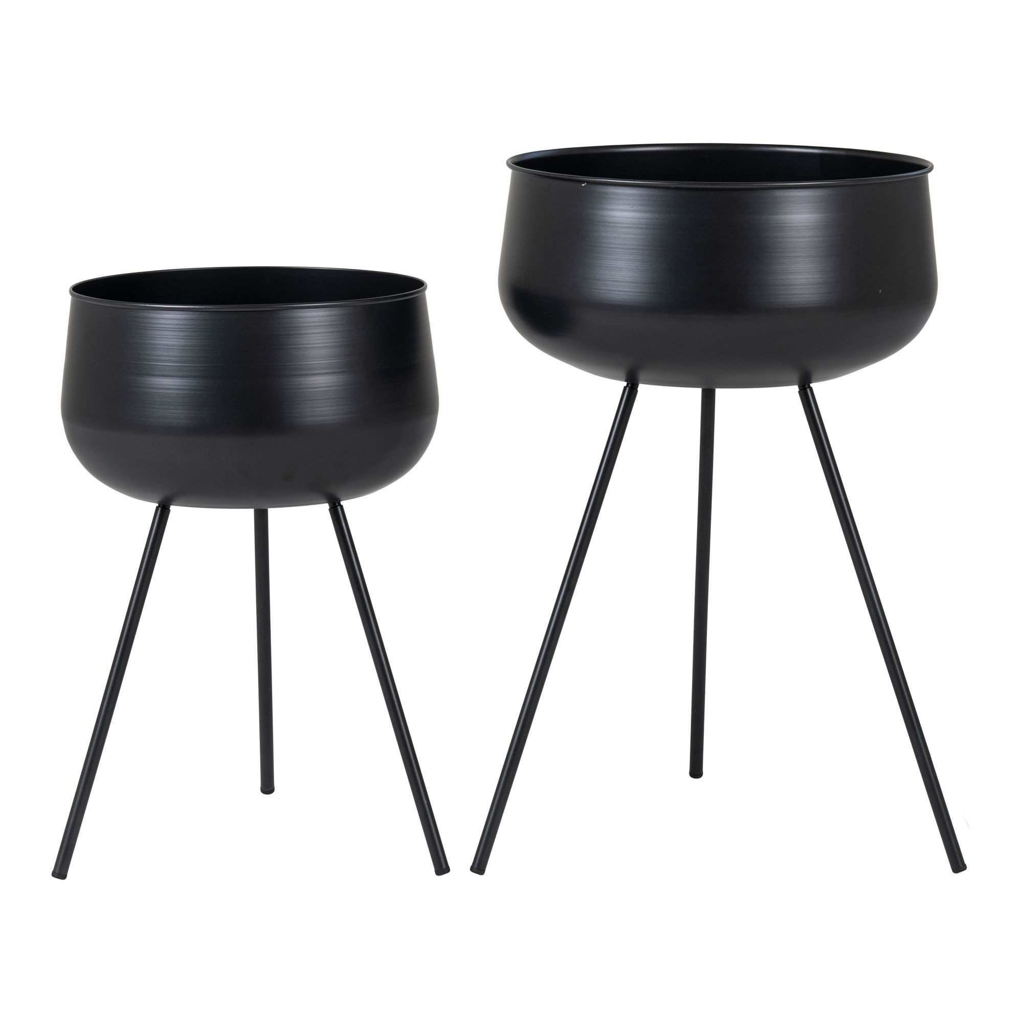 Blumentopf Blumentöpfe Ardola Stahl Schwarz