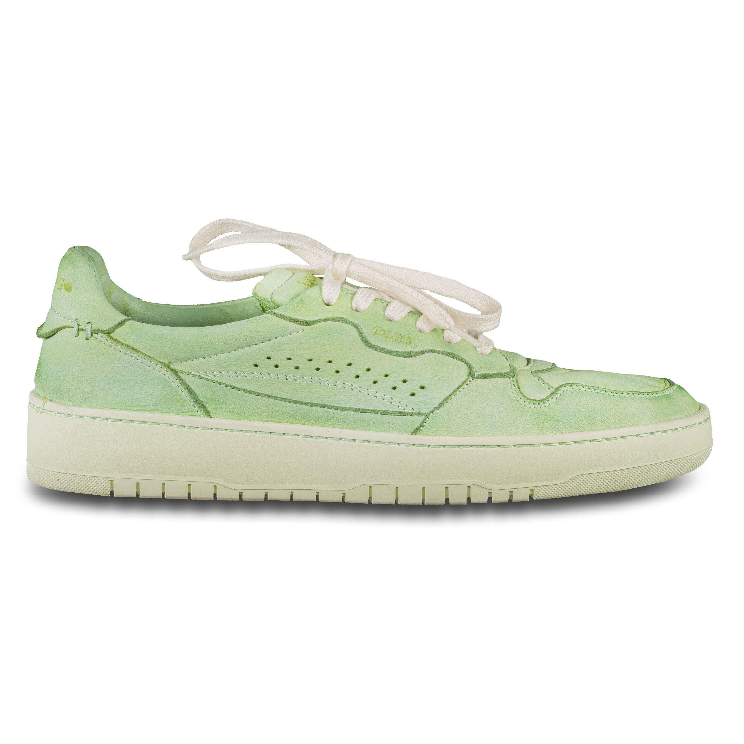 LEMARGO Sneaker Hirsch-Leder grün, handgefärbt, soft (HB01A Cervo Salvia) Sneaker Handgefertigt in Italien