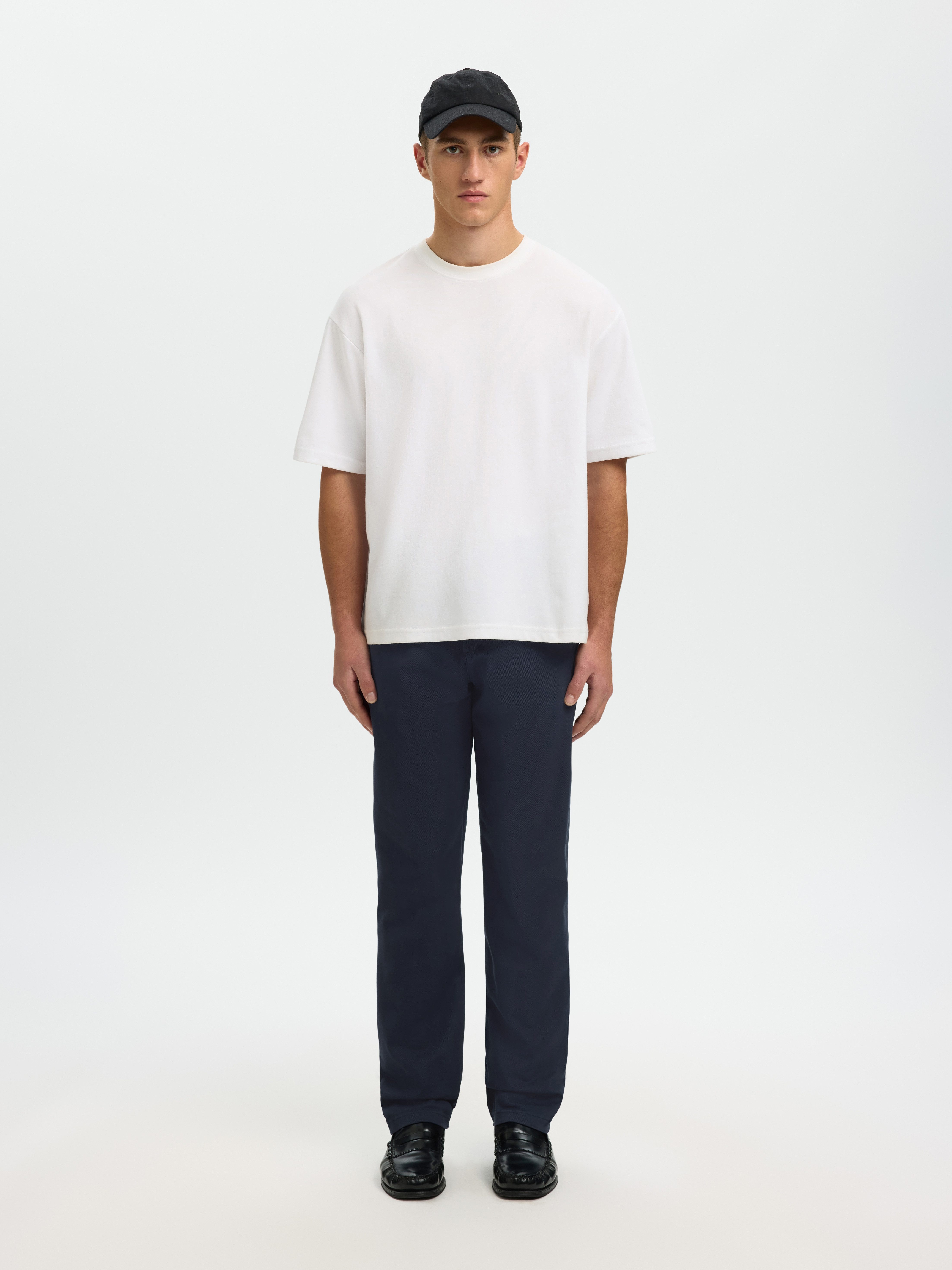 Selected Chinos SLM196-STRAIGHT MILES TWILL PANT NOOS Baumwollmischung, straight fit