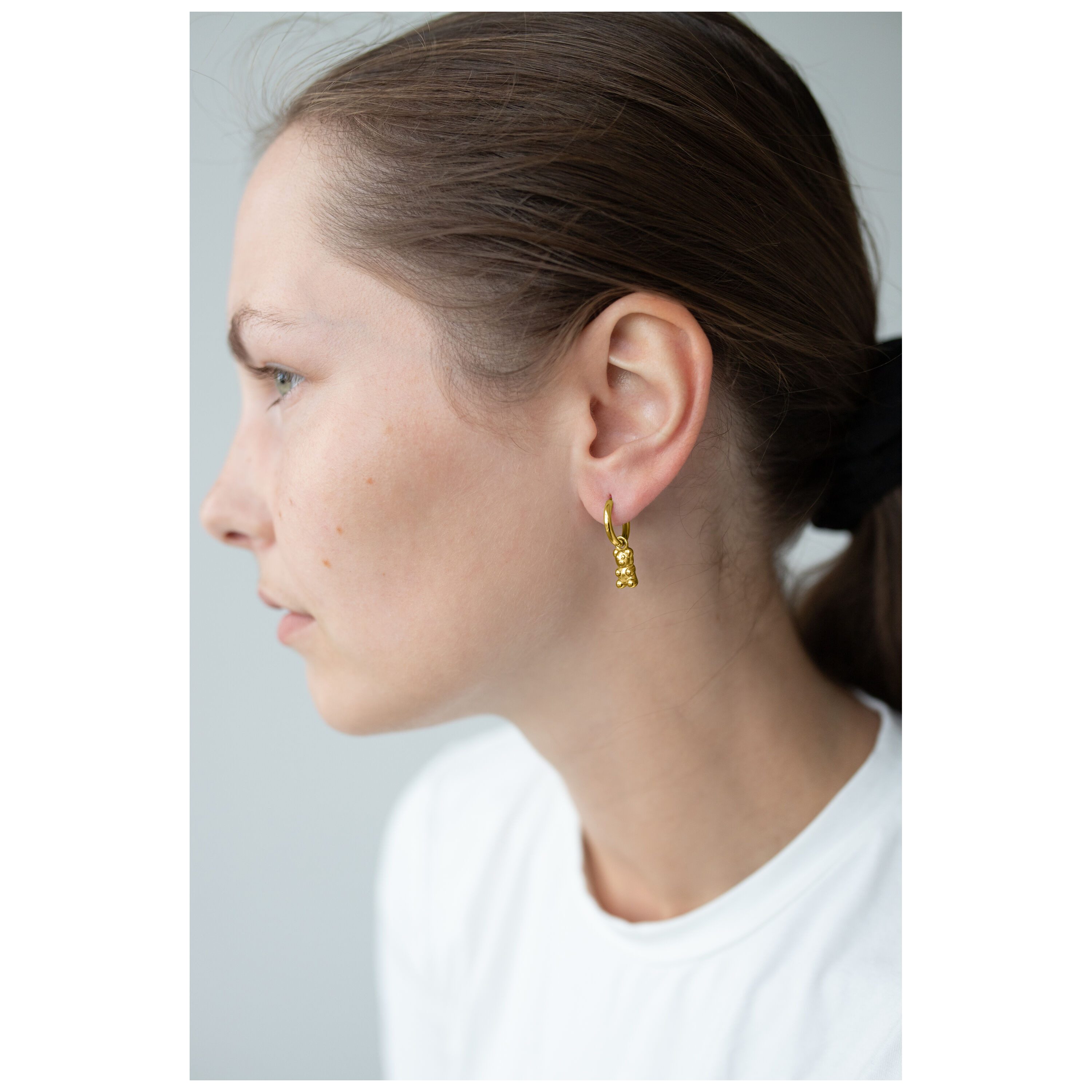 Wildcat Paar Ohrhänger Little Gummi Bear Hoops, wasserfest, langlebig, hautverträglich