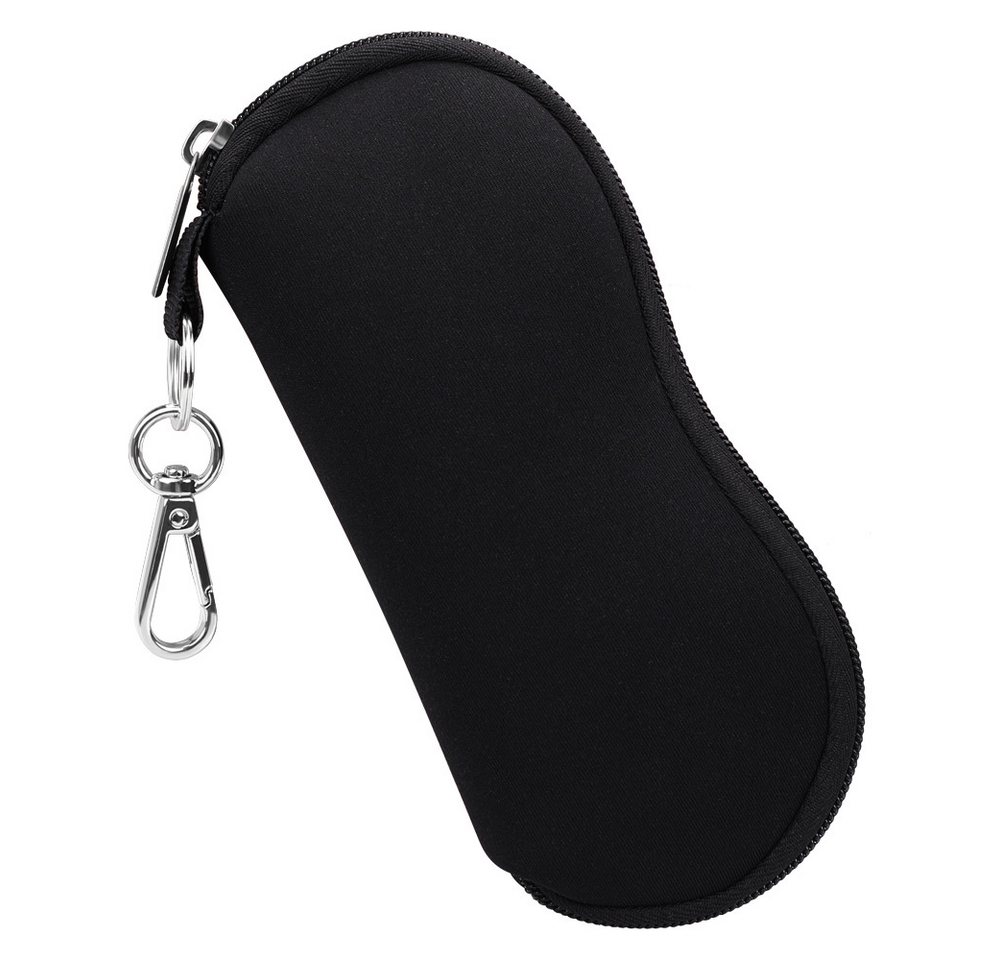 Fintie Brillenetui Weich - Neopren Sonnenbrille Etui Ultraleicht Brillenhülle, mit Karabiner für Damen Herren Schwimmbrille