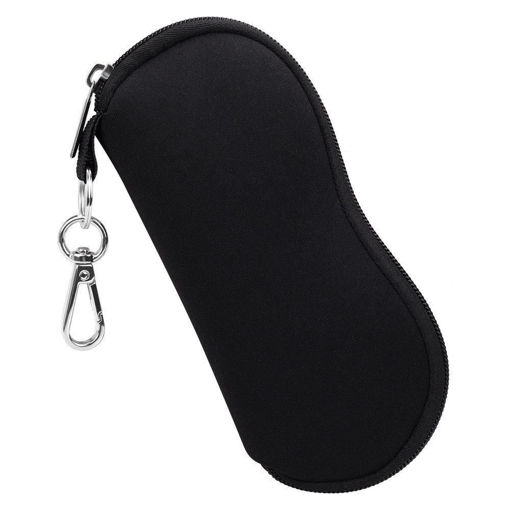 Fintie Brillenetui Weich - Neopren Sonnenbrille Etui Ultraleicht Brillenhülle, mit Karabiner für Damen Herren Schwimmbrille