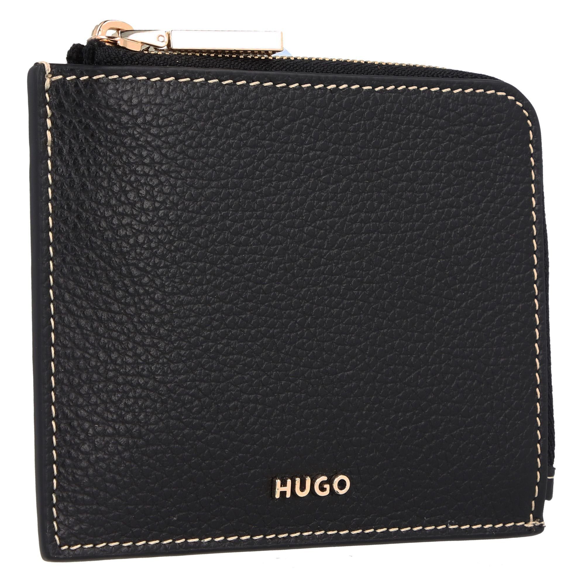 Leder Geldbörse Amelia, black HUGO