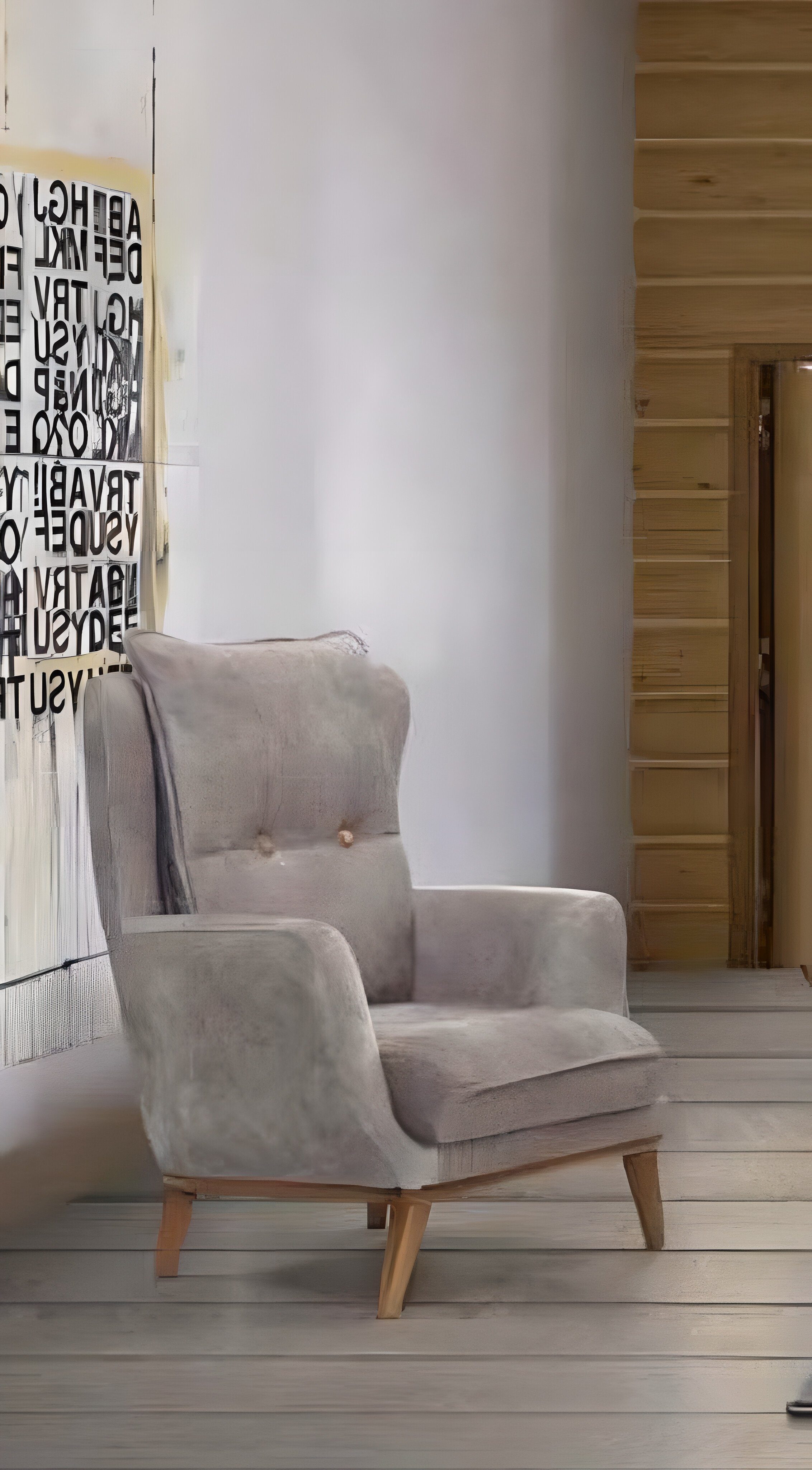 JVmoebel Sessel Wohnzimmer Sessel 1 Sitz Couch Polster Luxus Textil Design Holz Möbel