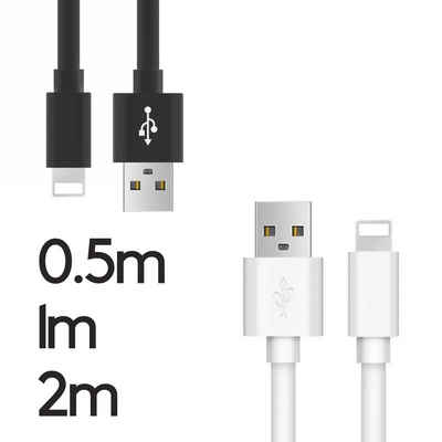 TradeNation »iPhone Lightning Ladekabel SCHNELL XR X XS 11 12 13 0.5m/1m/2m iPad« Lightningkabel, Lightning, USB Typ A (50 cm)