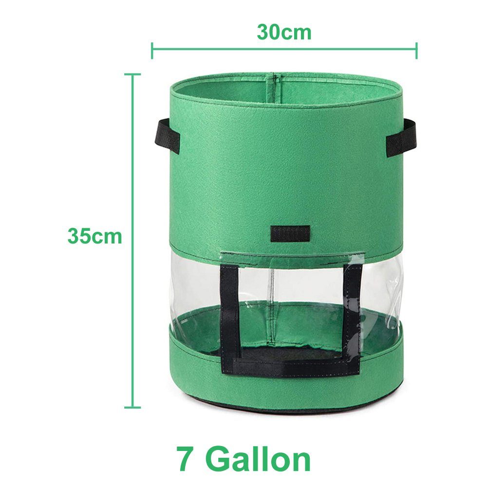 Rosnek Pflanzkübel 26/43L, Transparent, Sichtbar, für günstig online kaufen