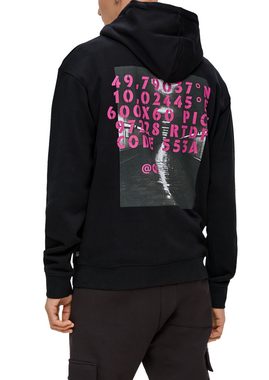 QS Sweatshirt Sweatshirt mit Front- und Backprint