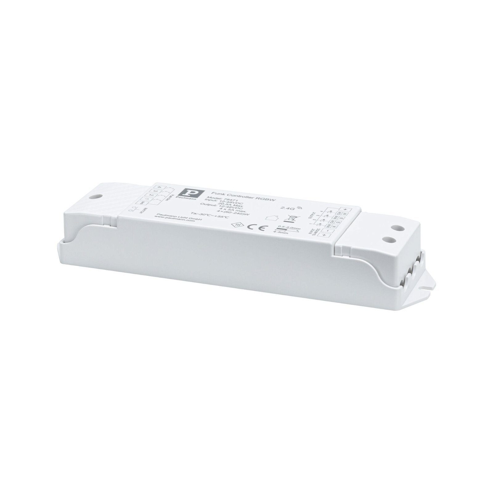 Paulmann LED-Streifen Pro Funk Controller RGBW max. 600W 2.4GHz Weiß/Kunststoff, Zubehör