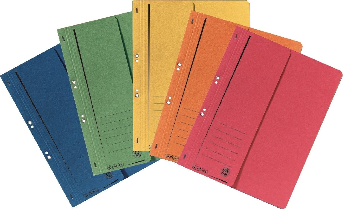 Herlitz Hefter Ösenhefter A4 1/2 kaufm. Heftung VE=5 Stück