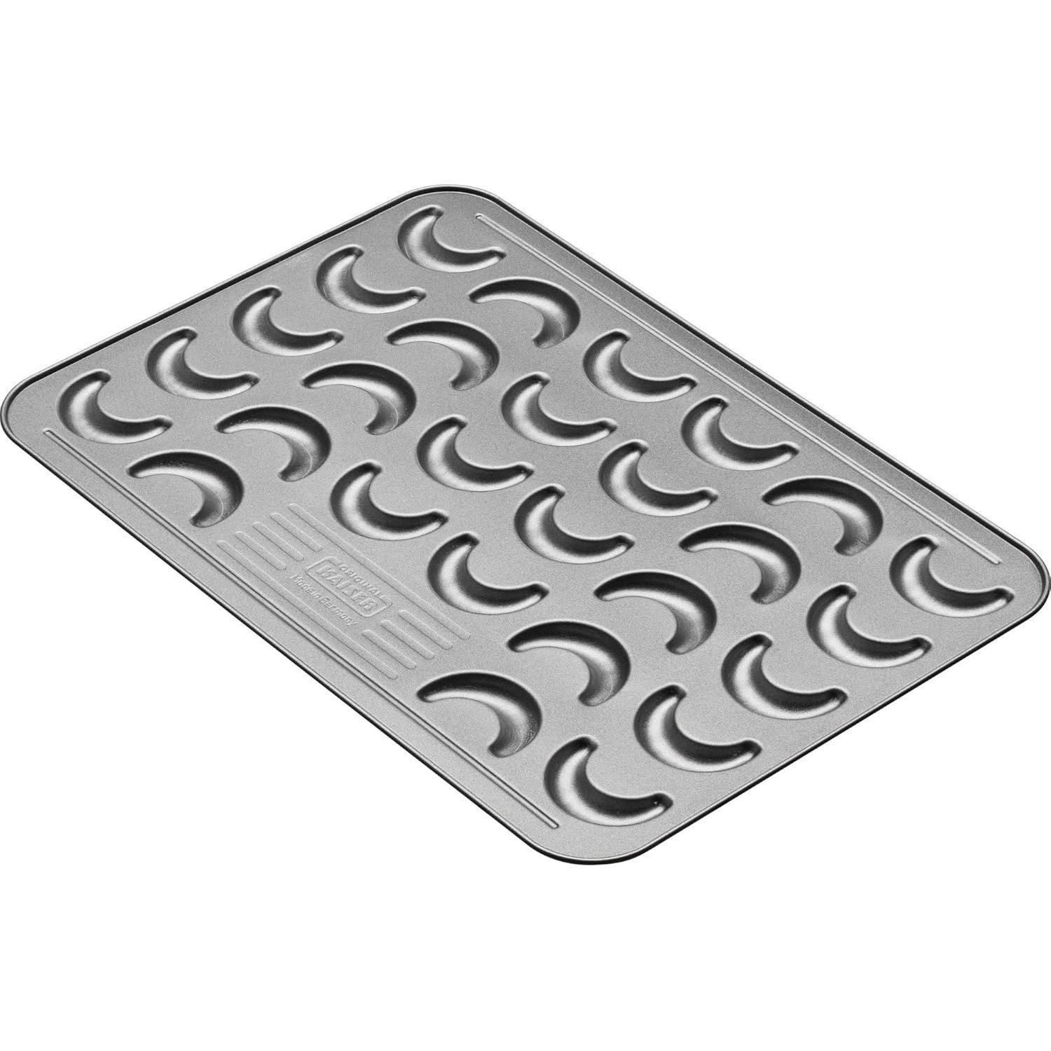 Kaiser Backformen Backform KAISER X-mas Vanillekipferl Backblech, 42 x 29 cm