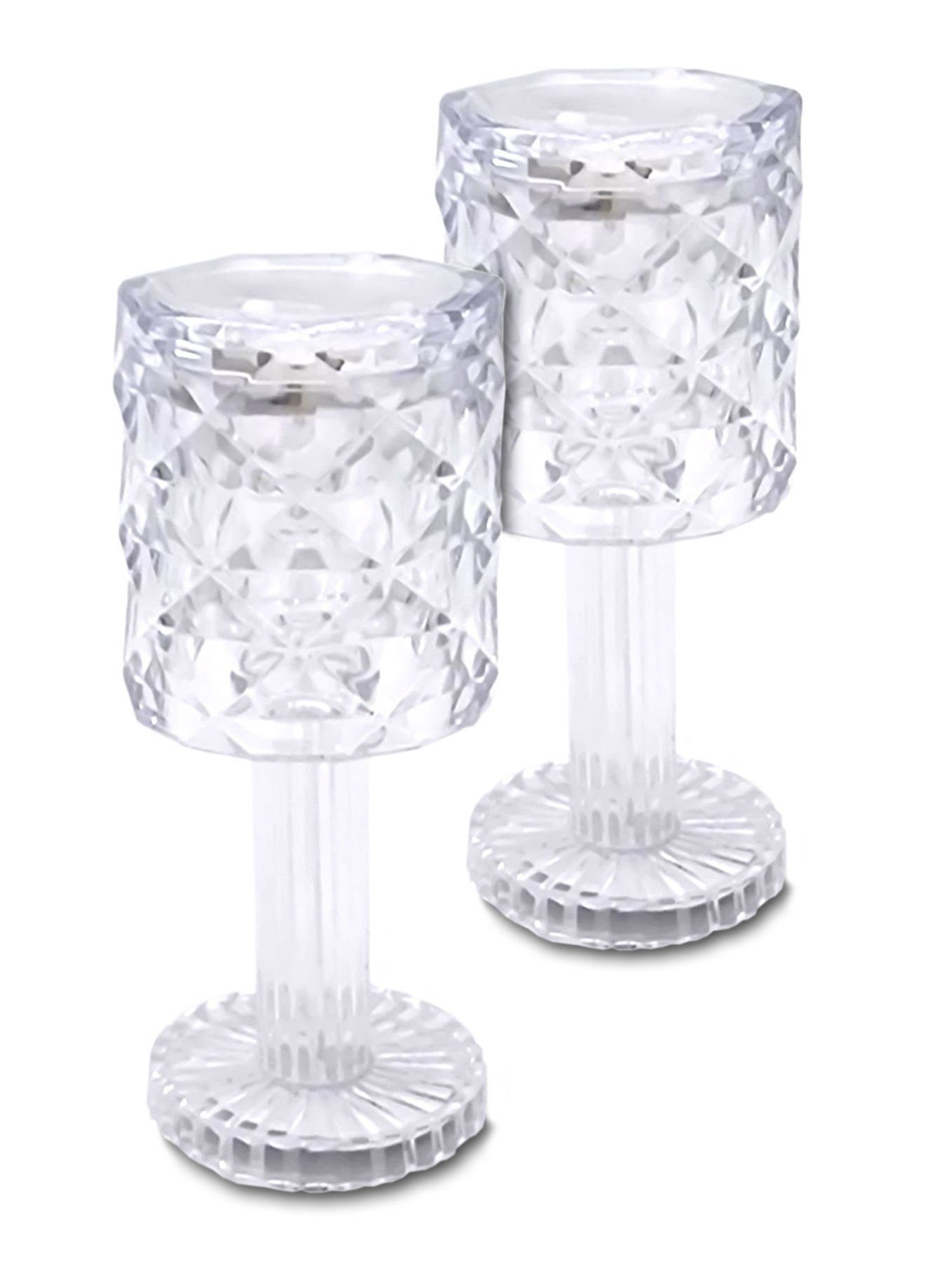 Spetebo LED Dekolicht LED Mini Tischleuchte in Kristall Optik - gerade, LED günstig online kaufen