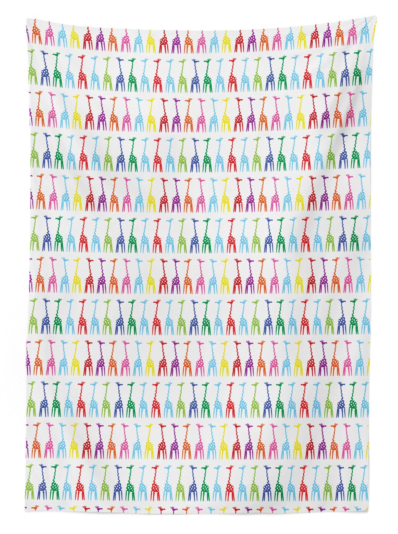 Giraffe Abakuhaus Farben, Dots Tischdecke den geeignet Klare Bodies Farbfest Für Bereich Zusammenfassung Waschbar Außen