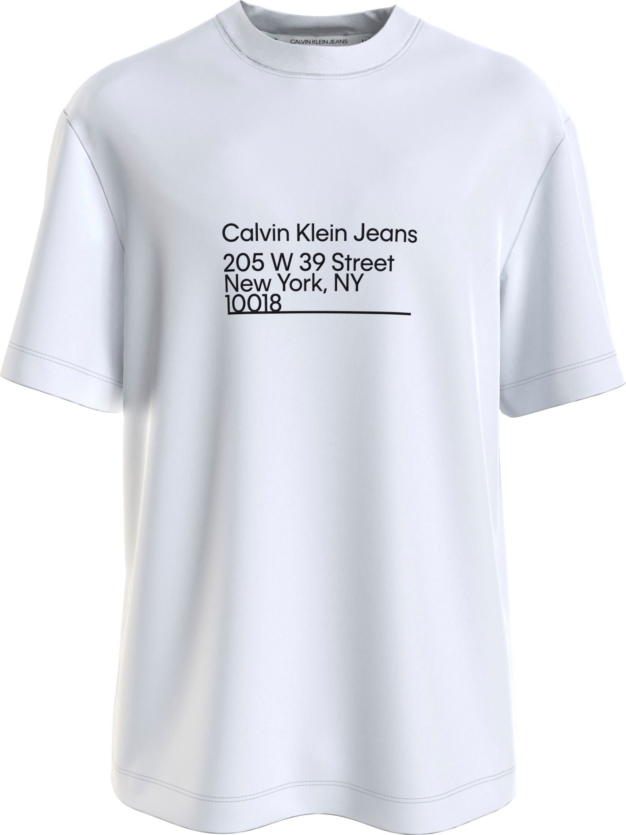 Calvin Klein Jeans T-Shirt mit Rundhalsausschnitt weiß