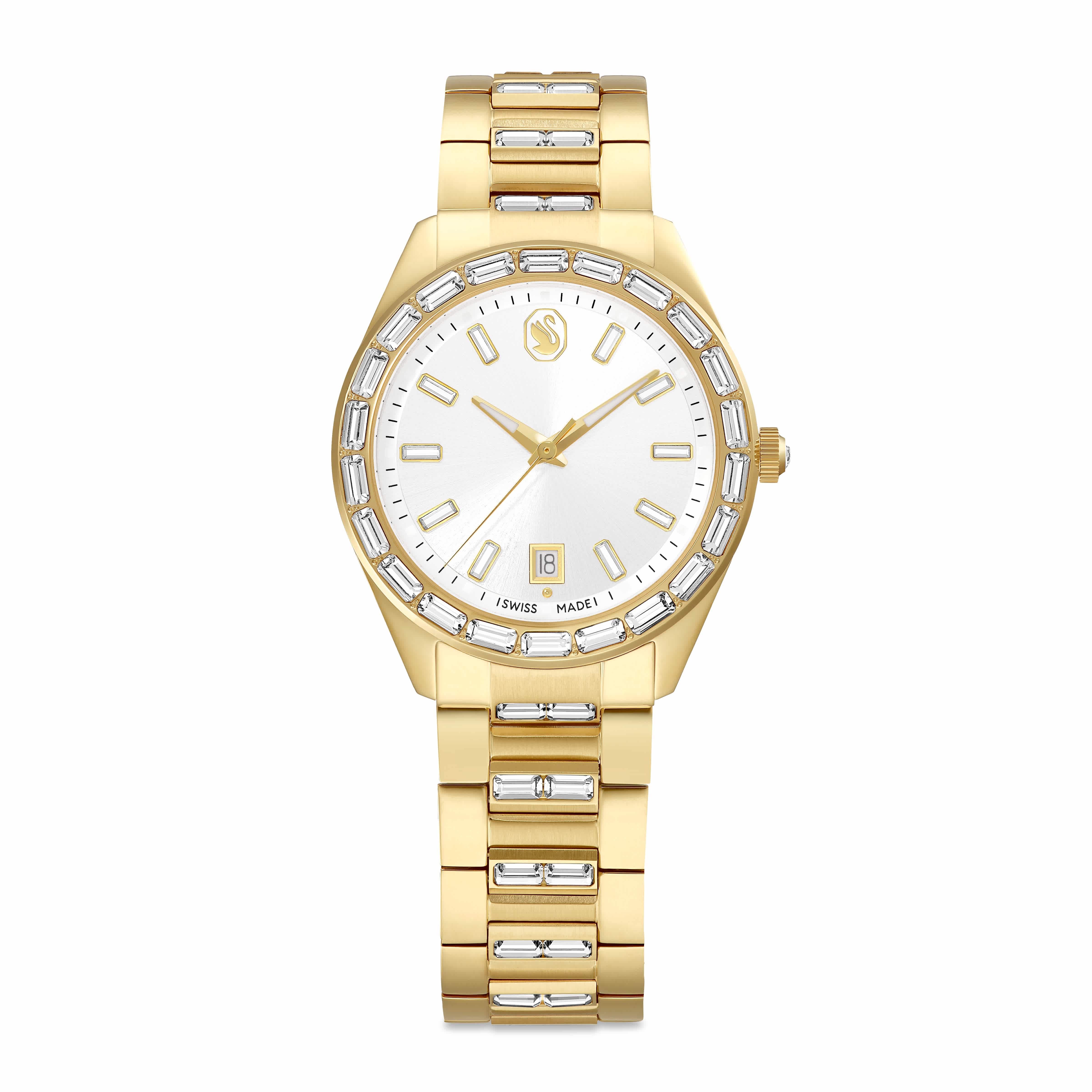 Swarovski Quarzuhr MATRIX 5745534, Armbanduhr, Damenuhr, Swiss Made, Edelstahlarmband, analog