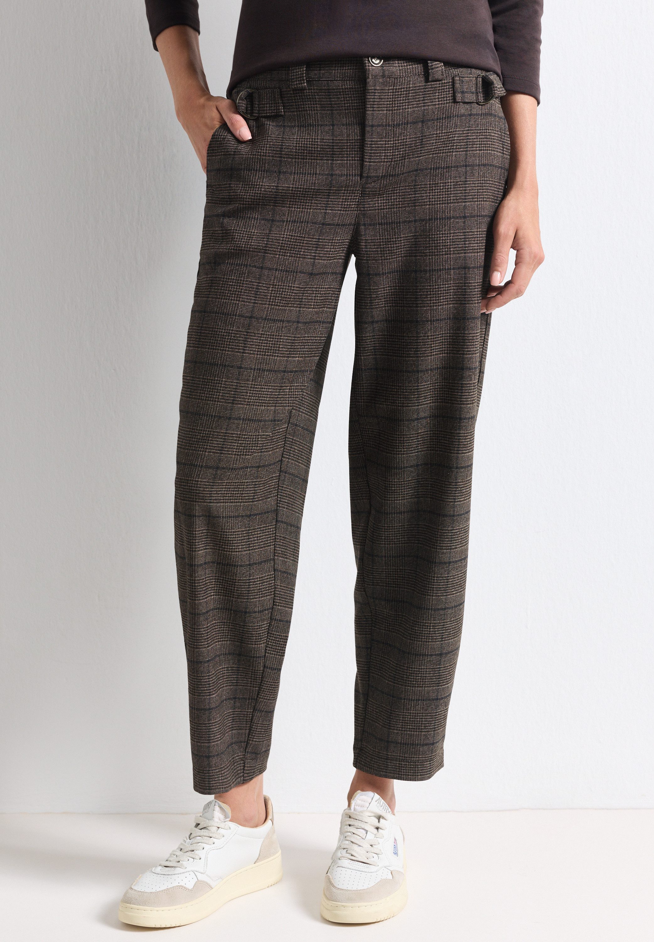 STREET ONE Stoffhose High Waist