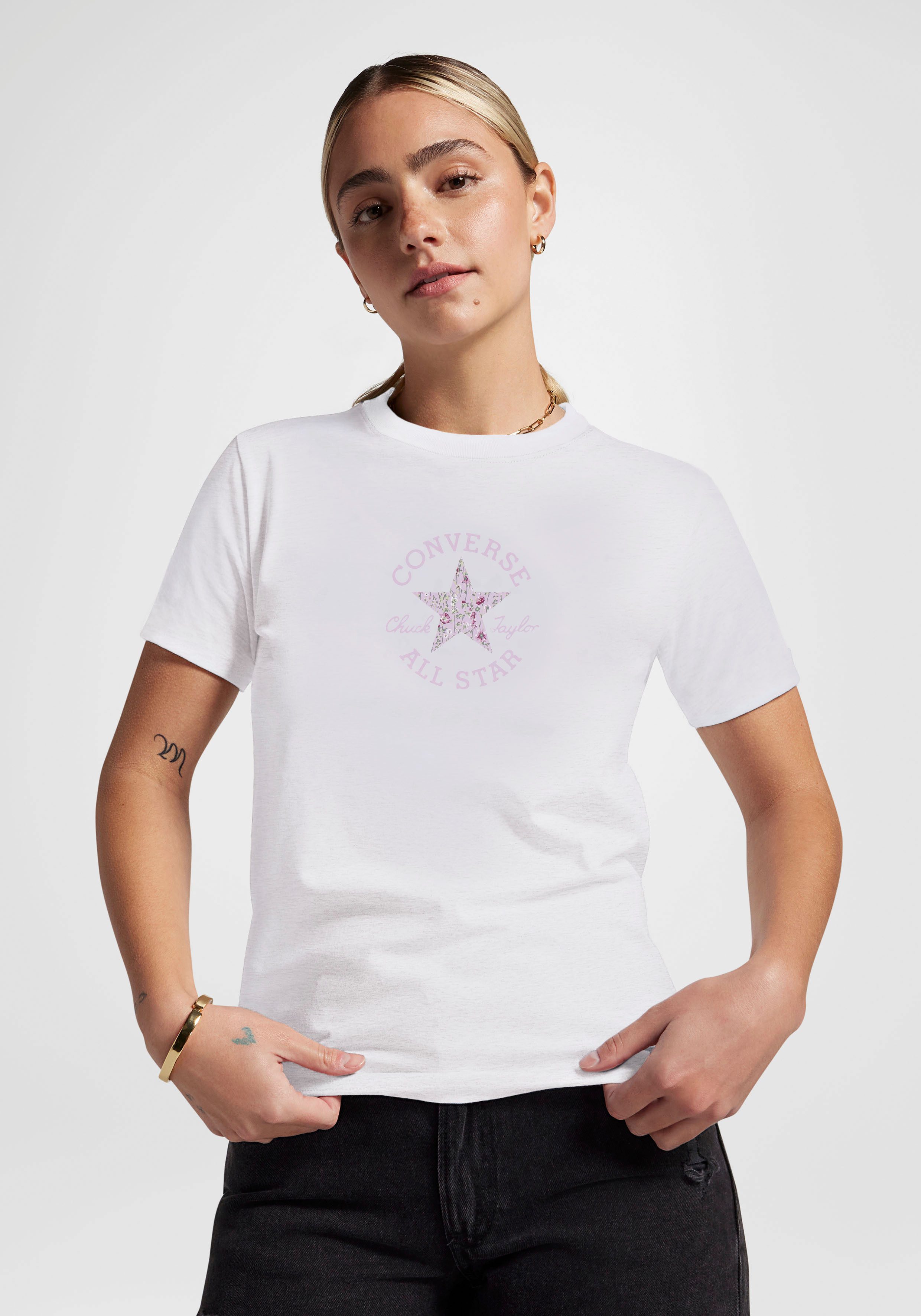 Converse T-Shirt FLORAL CHUCK TAYLOR T-SHIRT (1-tlg) günstig online kaufen