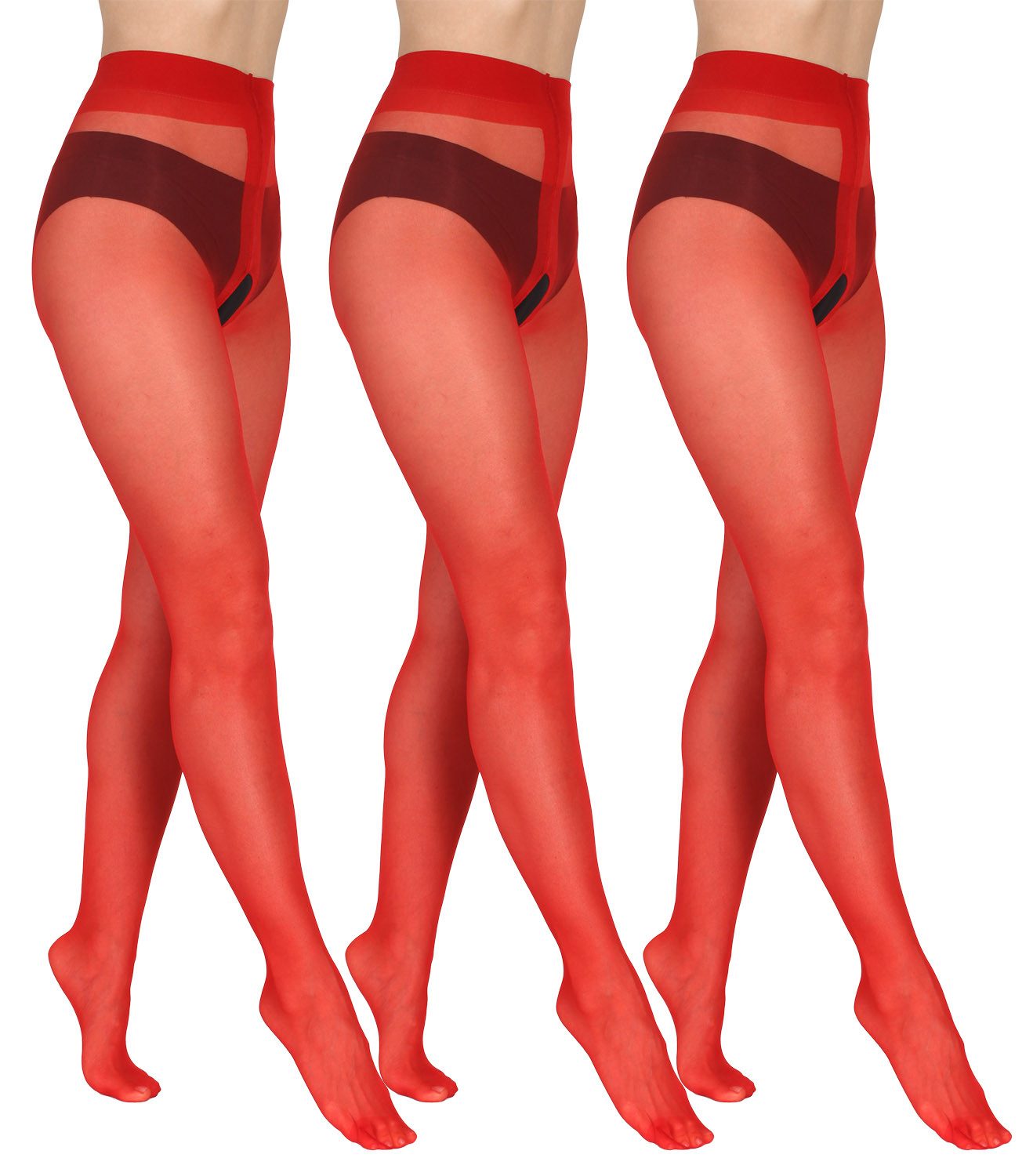 BANANALU Ouvert Strumpfhose Ouvert Strumpfhose mit offenem Schritt 20 DEN (3 St)