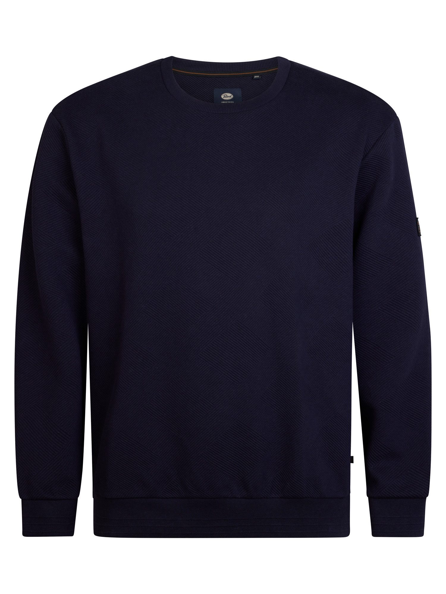 Petrol Industries Strickpullover Men Sweater Round Neck Royal Navy