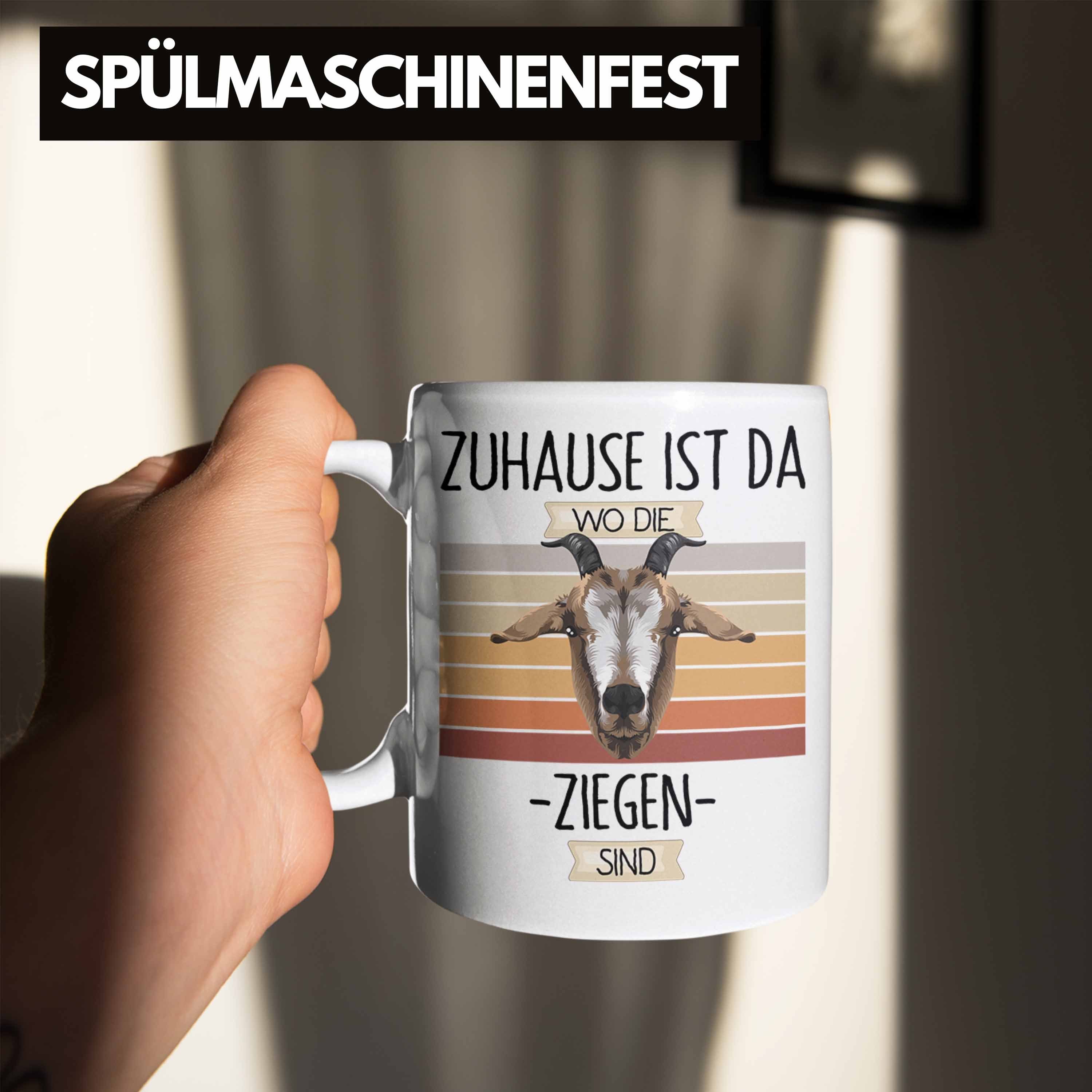 Da Trendation Tasse Ist Geschenk Geschenkidee Weiss Hirt Zuhause Tasse Ziegen Spruch Lustiger